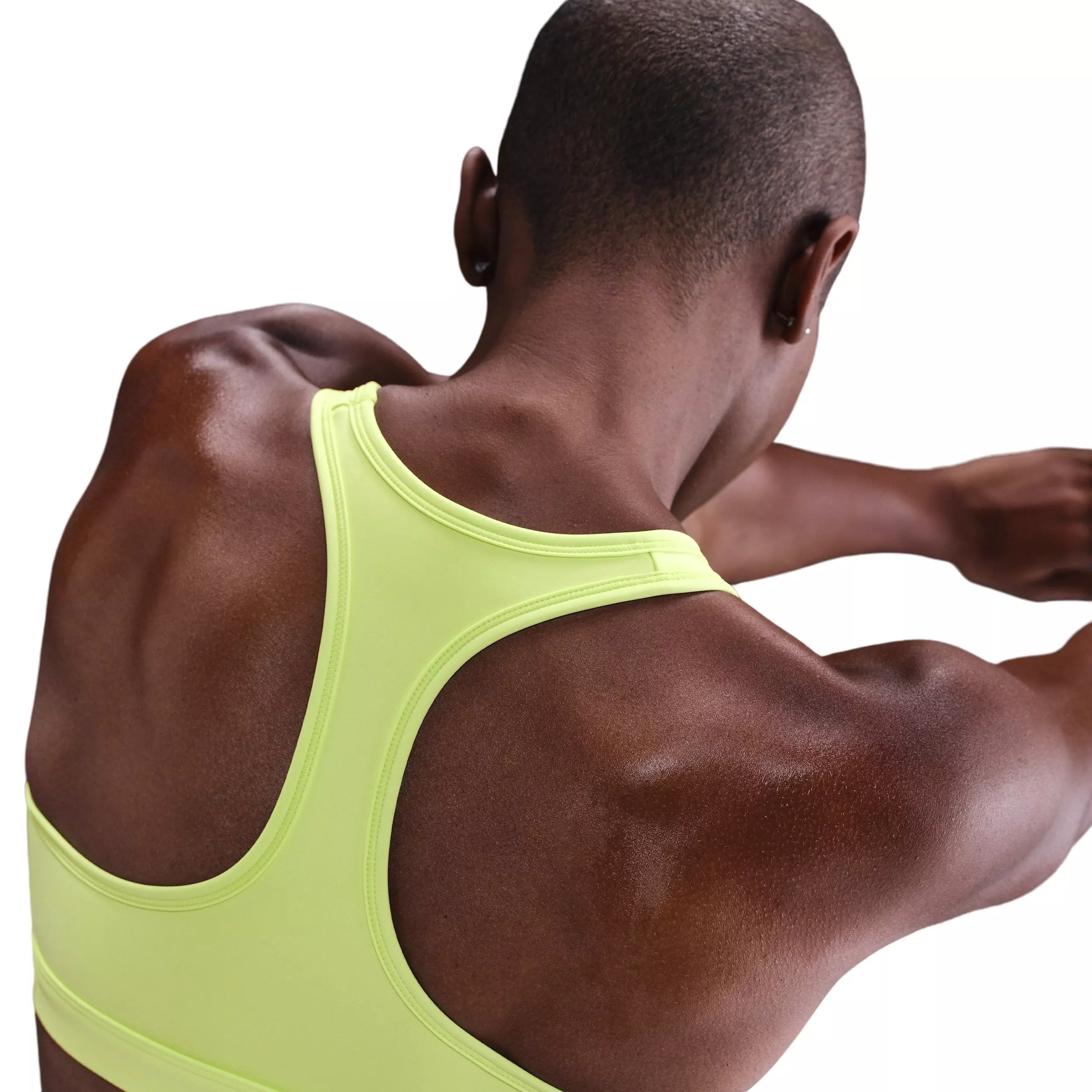 Nike Women's Swoosh Medium Support Padded Sports Bra - Yellow - YELLOW