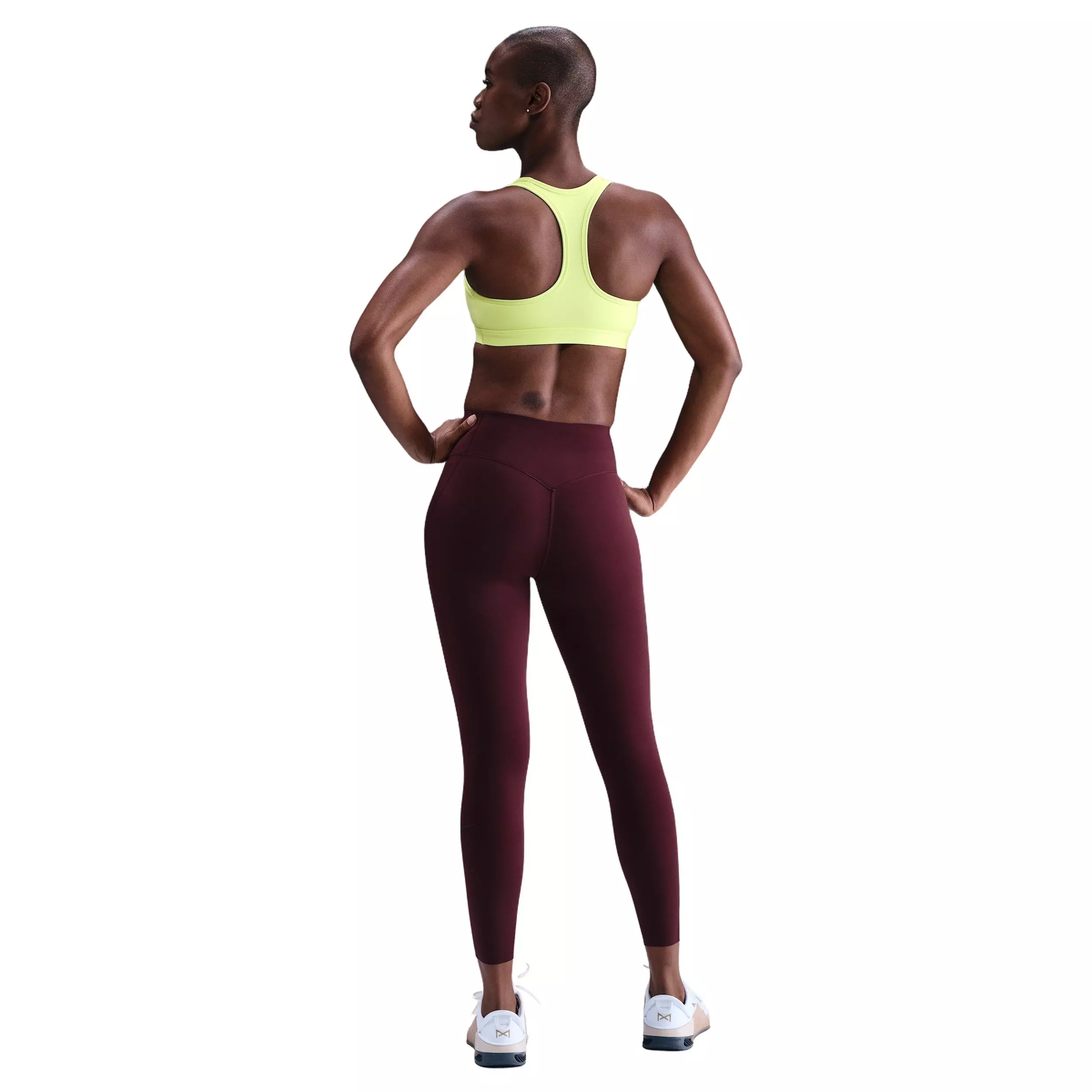 Nike Women's Swoosh Medium Support Padded Sports Bra - Yellow - YELLOW