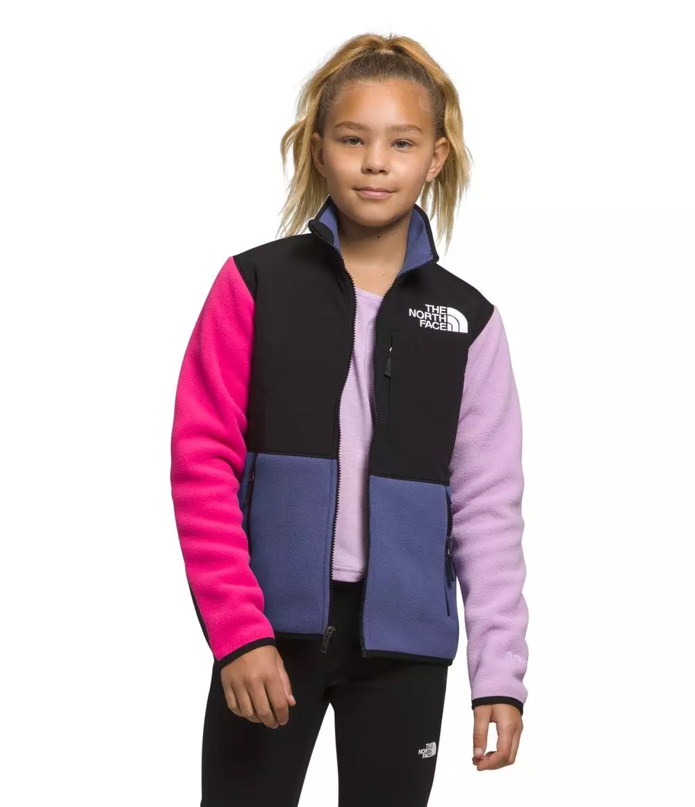 The North Face Big Kids' Denali Jacket-Color Block - COLOR-BLOCK