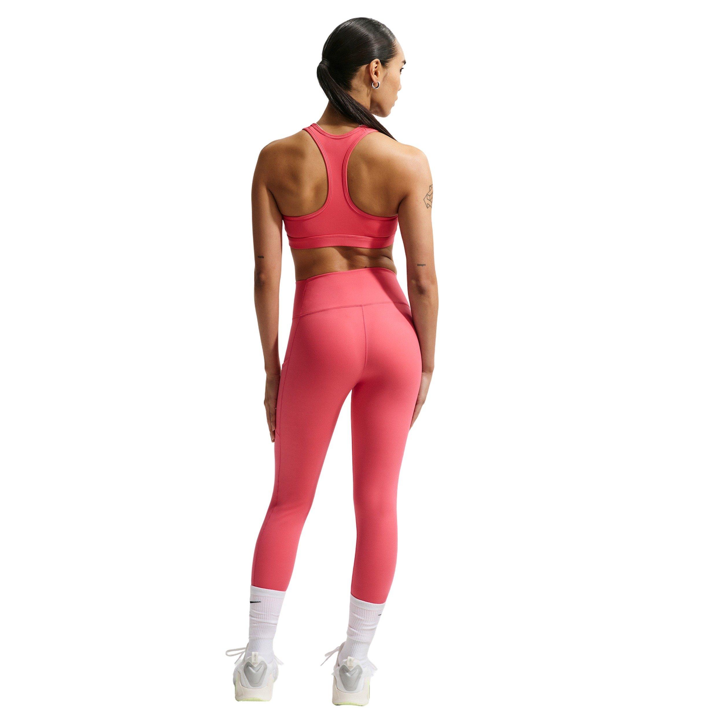 Nike Women's Swoosh Medium Support Padded Sports Bra - Sea Coral - SEA CORAL
