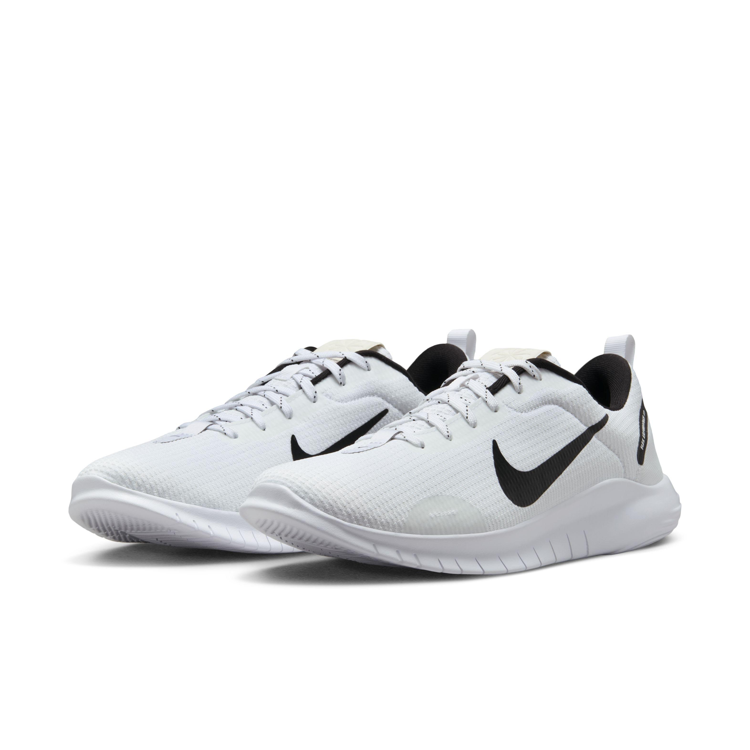 Nike Flex Experience Run 12 "White/White/Black" Men's Running Shoe - WHITE/WHITE/BLACK Thumbnail View 3