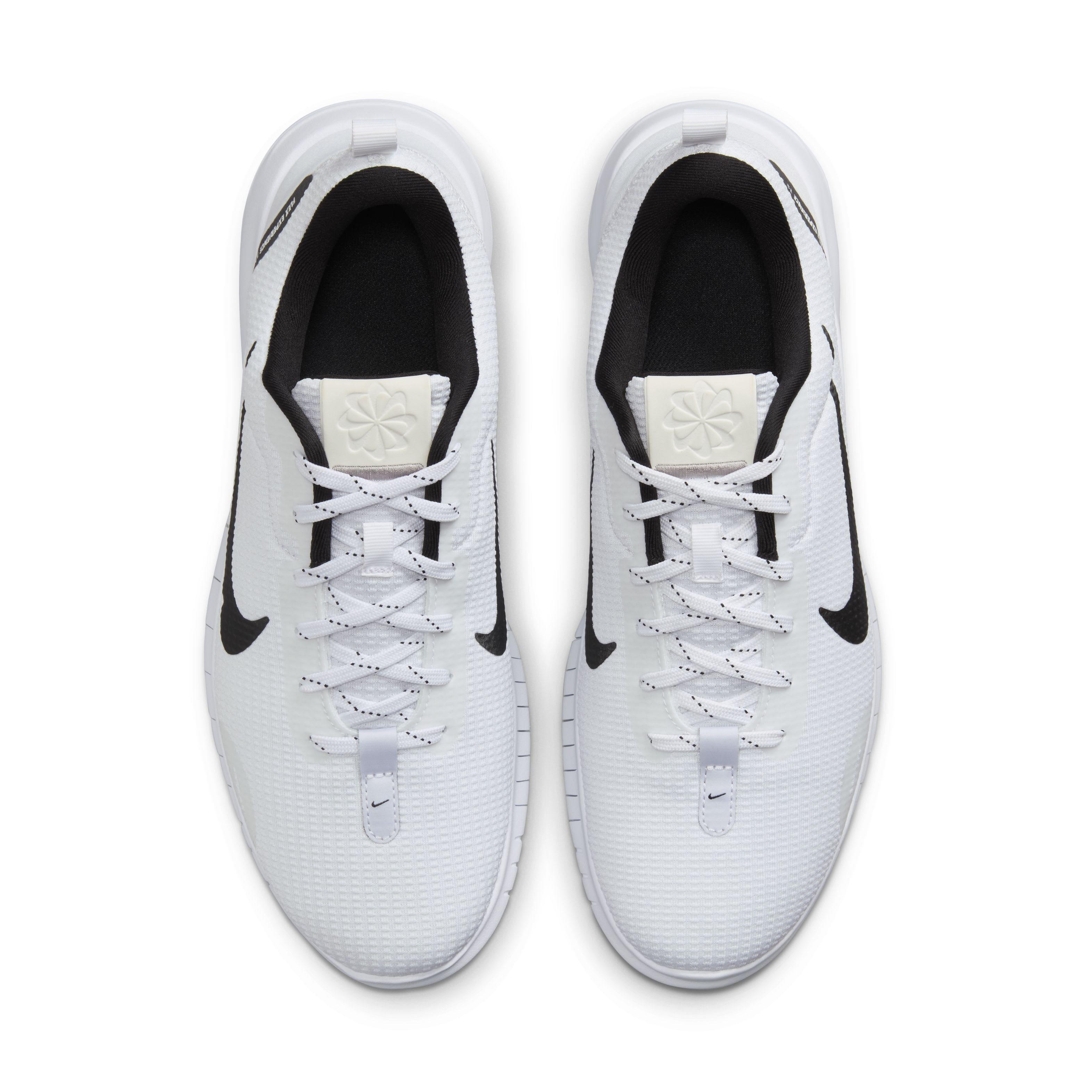 Nike Flex Experience Run 12 "White/White/Black" Men's Running Shoe - WHITE/WHITE/BLACK Thumbnail View 4