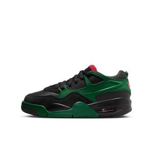 Jordan 4 RM "Black/Gorge Green/Varsity Red" Grade School Boys' Shoe