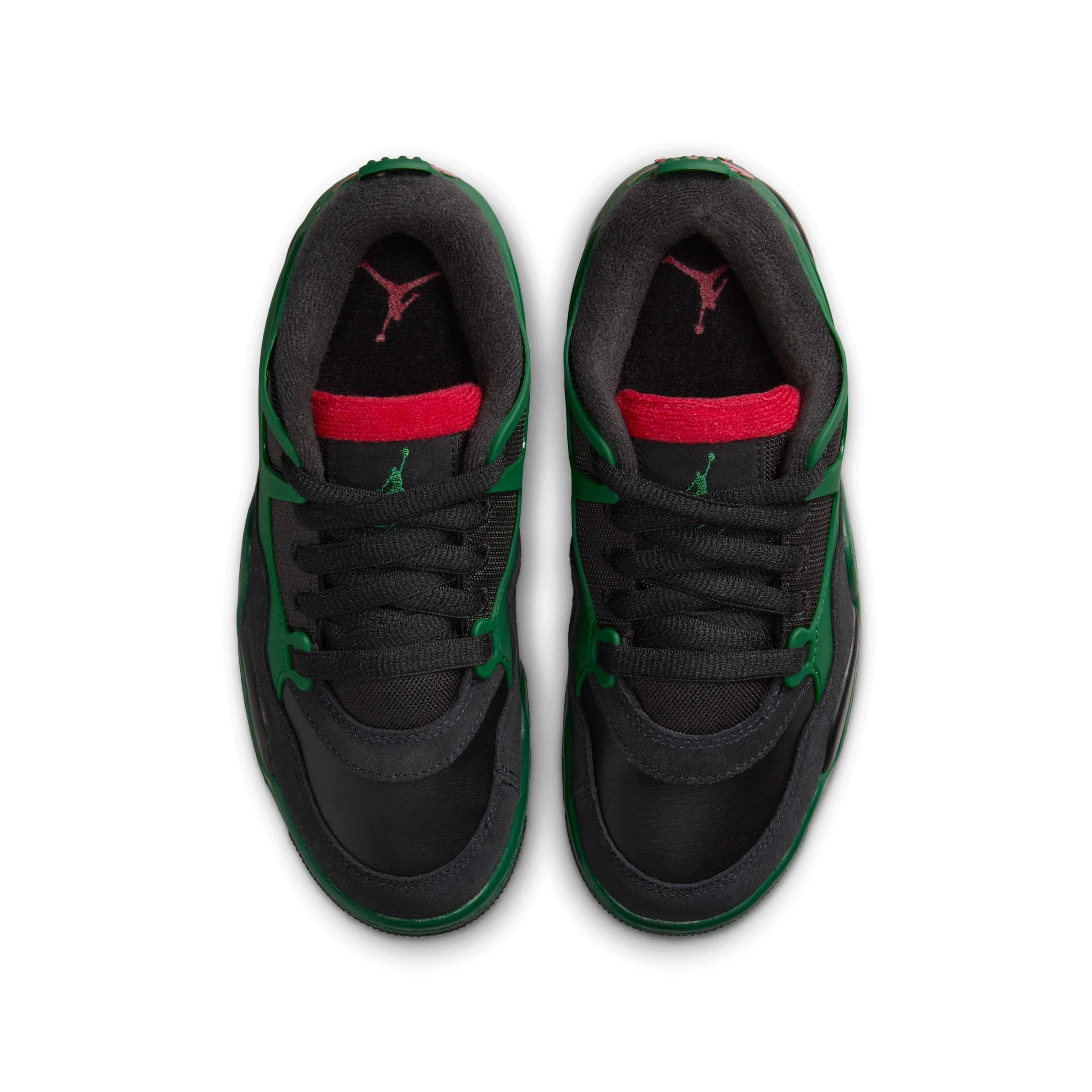 Jordan 4 RM Grade School Boys' "Black/Gorge Green/Varsity Red" Shoe