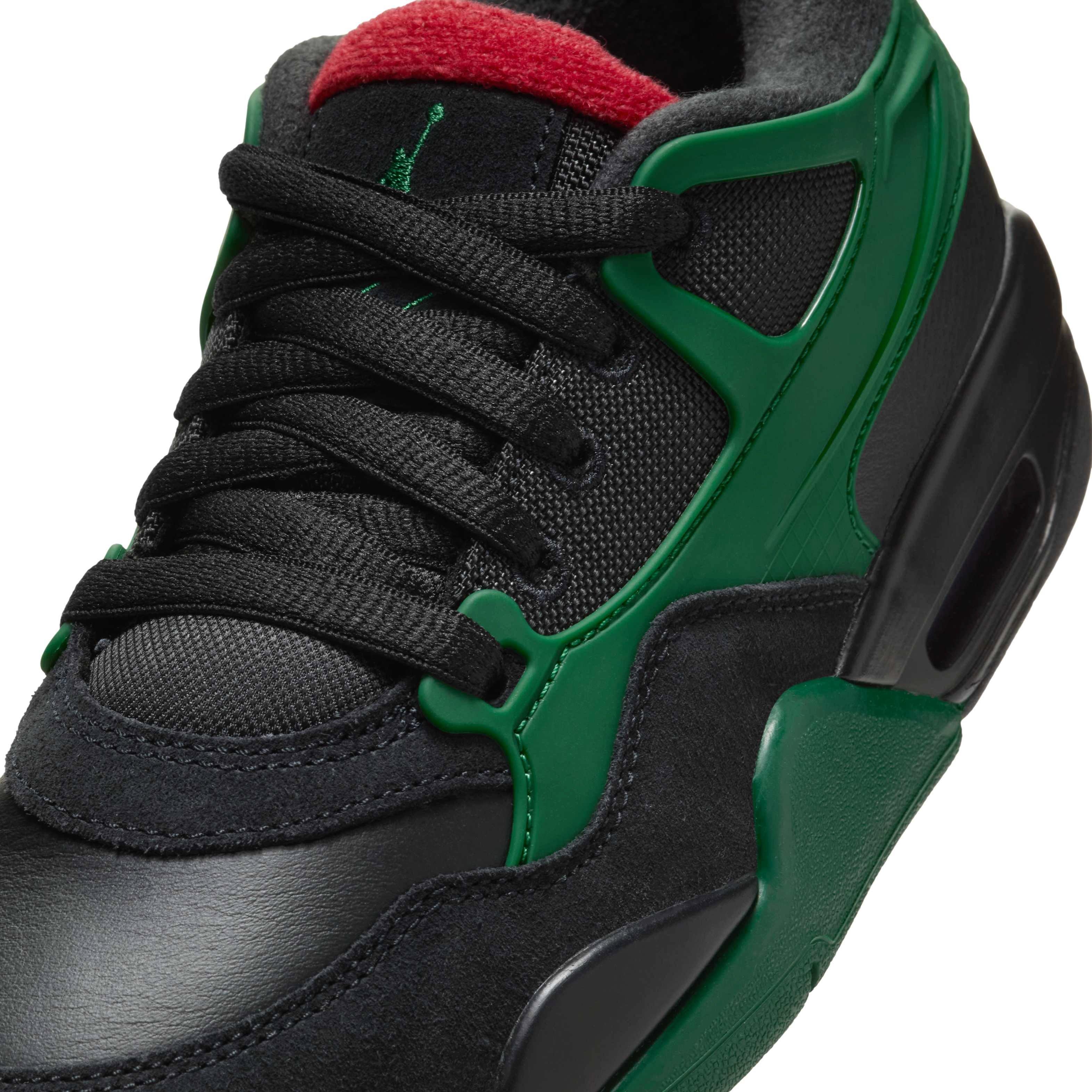 Jordan 4 RM Grade School Boys' "Black/Gorge Green/Varsity Red" Shoe