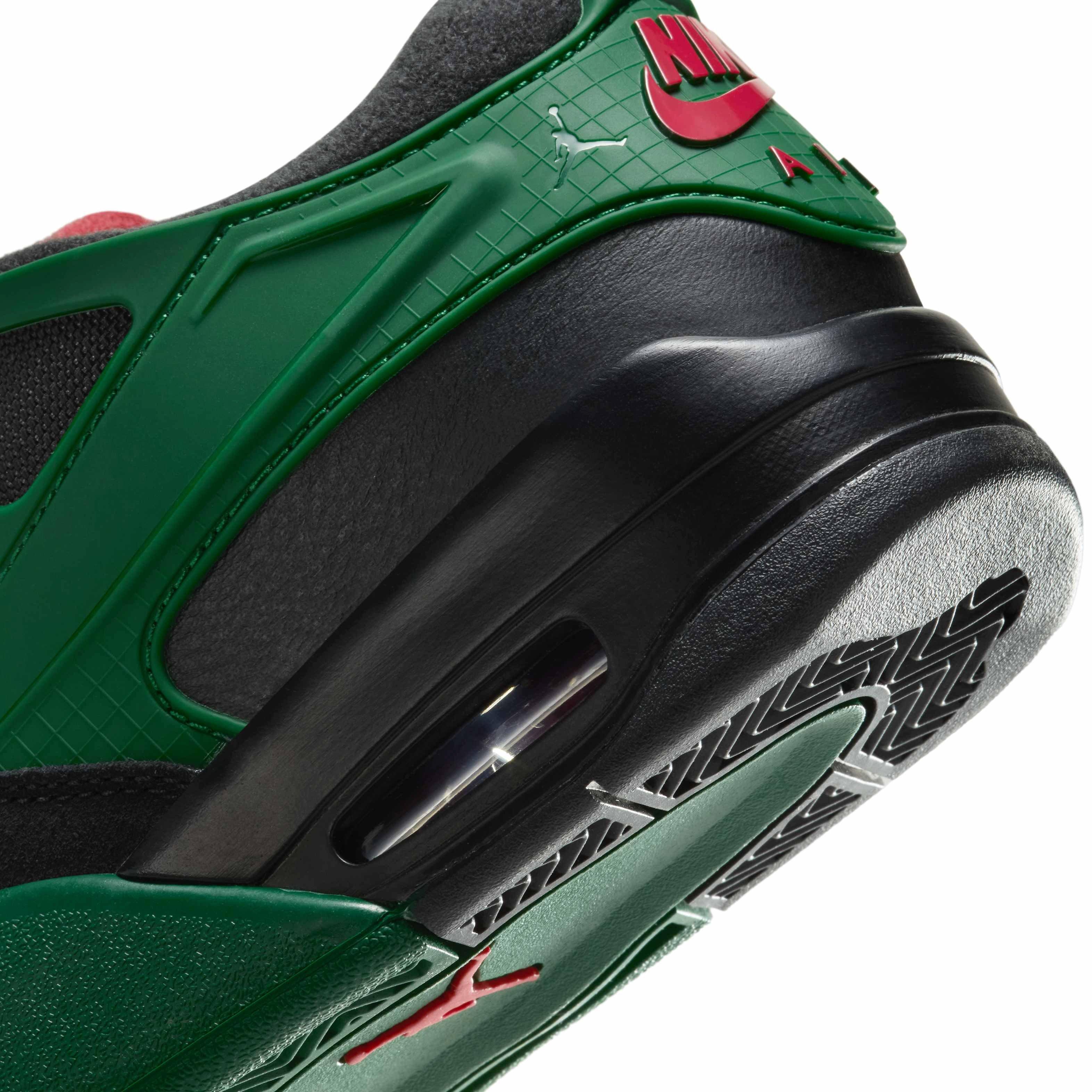 Jordan 4 RM Grade School Boys' "Black/Gorge Green/Varsity Red" Shoe