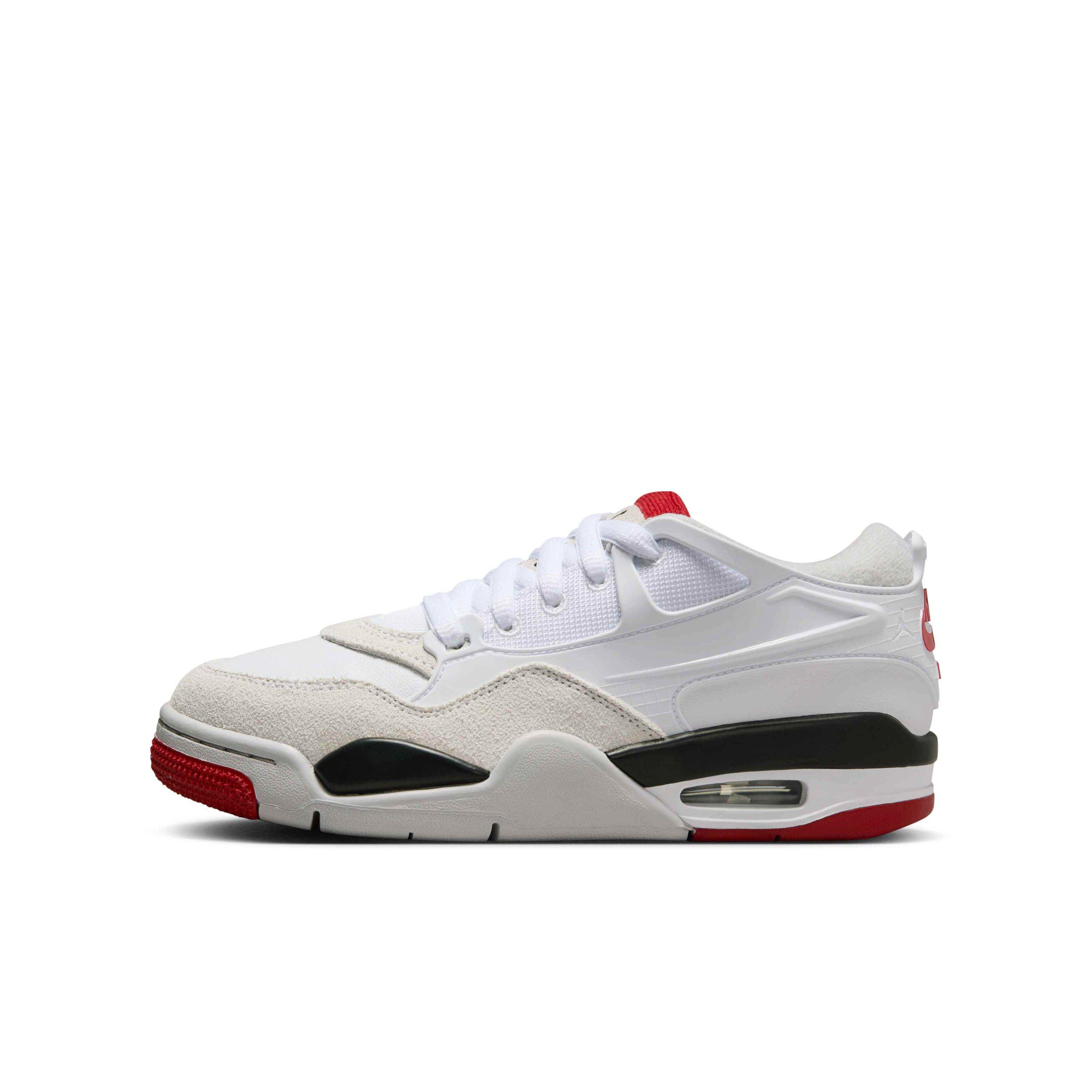 Jordan 4 RM Grade School Boys' "White/Black/Neutral Grey/Varsity Red" Shoe