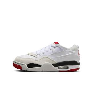 Jordan 4 RM "White/Black/Neutral Grey/Varsity Red" Grade School Boys' Shoe