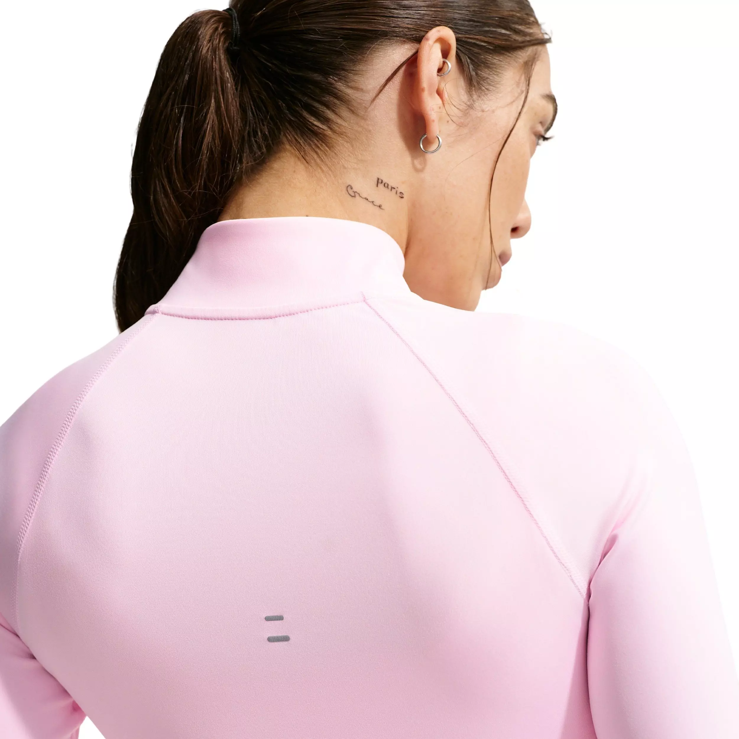 Nike Women's Tempo Dri-FIT Fitted 1/2-Zip Running Top - Pink - PINK