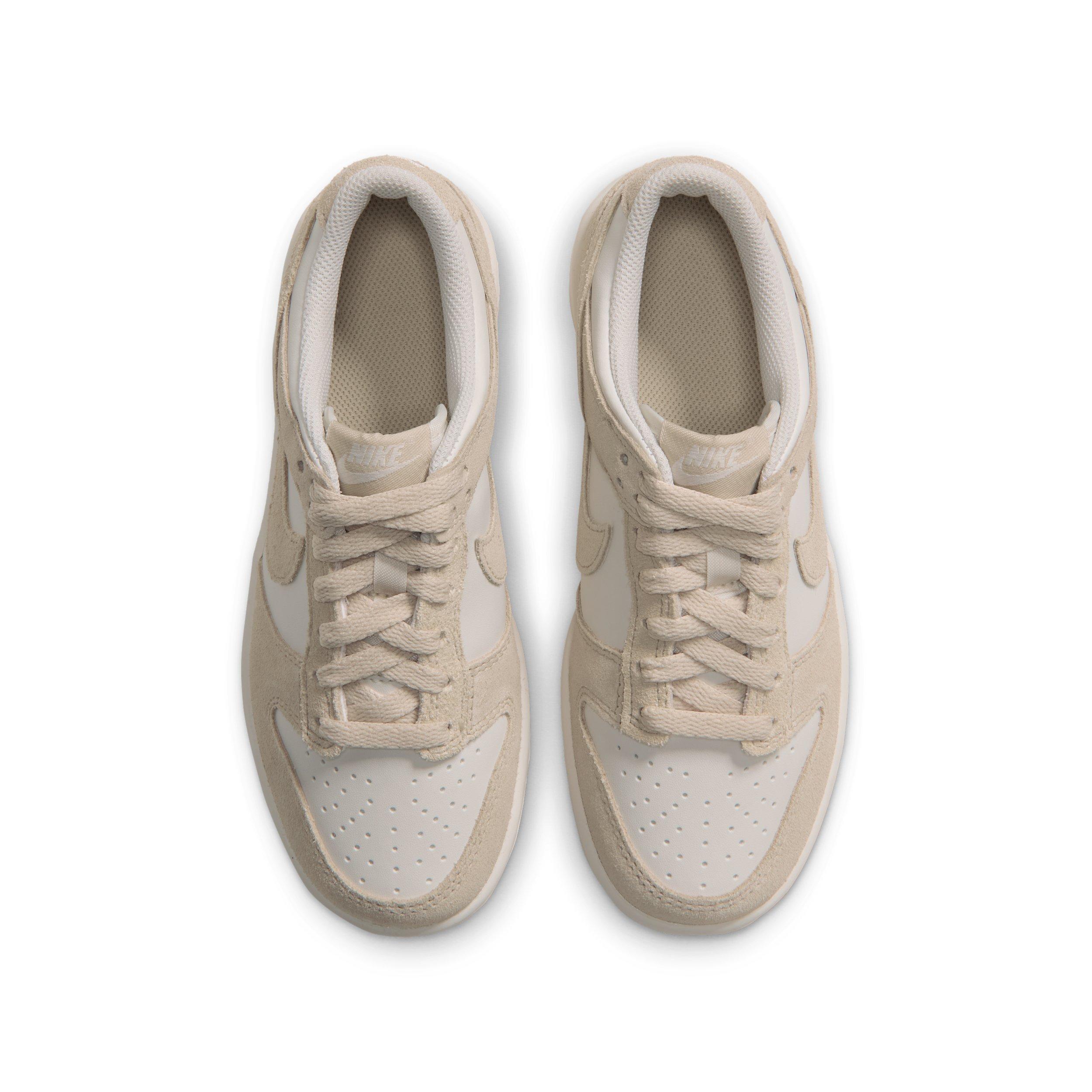 Nike Dunk Low Suede "Phantom/Sanddrift" Grade School Girls' Shoe - PHANTOM/SANDDRIFT