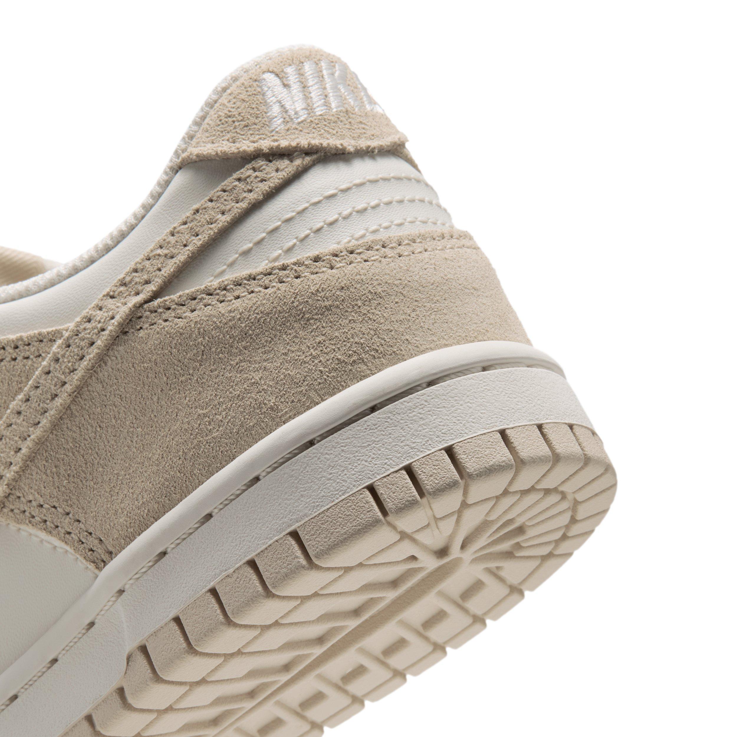 Nike Dunk Low Suede "Phantom/Sanddrift" Grade School Girls' Shoe - PHANTOM/SANDDRIFT