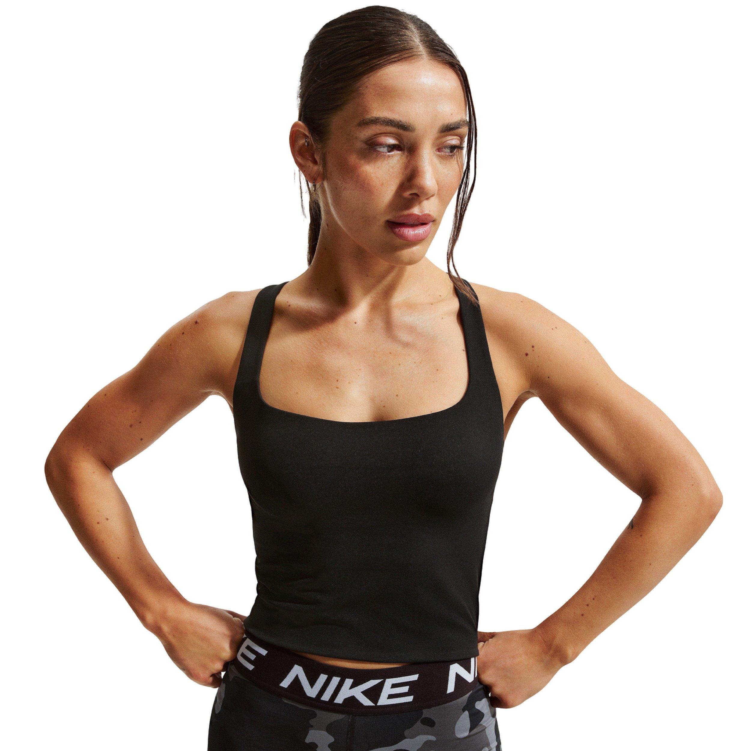 Nike Women's Zenvy Light-Support Sports Bra Tank - Black - BLACK Thumbnail View 1