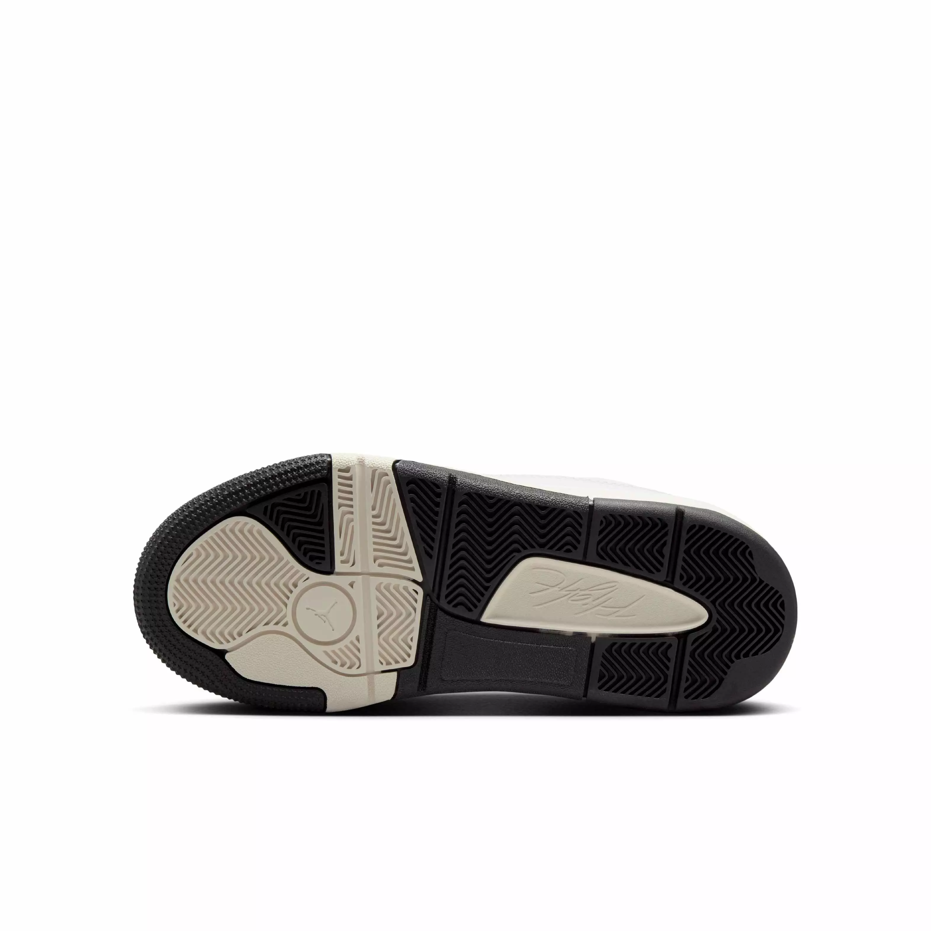 Jordan Flight Court "White/Sail/Black" Grade School Boys' Shoe - WHITE/SAIL/BLACK