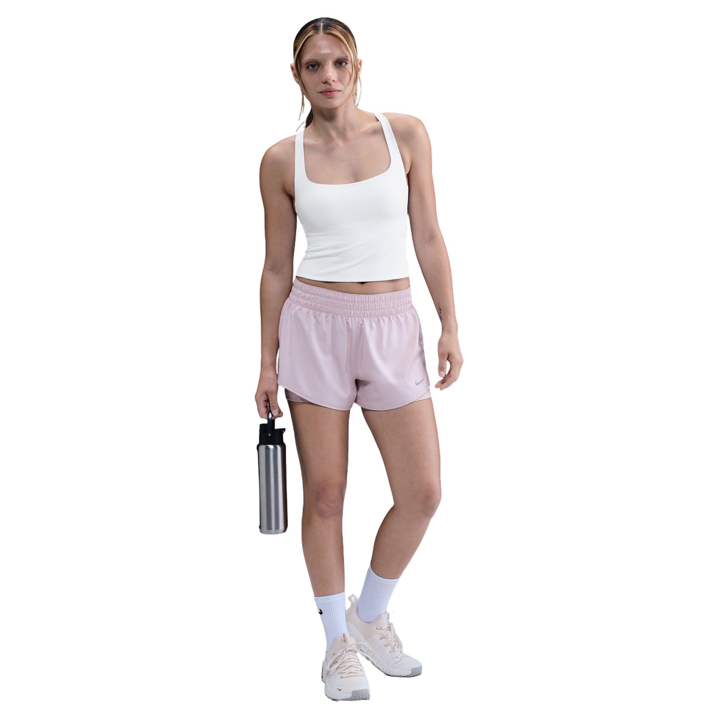 Nike Women's Zenvy Light-Support Sports Bra Tank - White - WHITE Thumbnail View 4