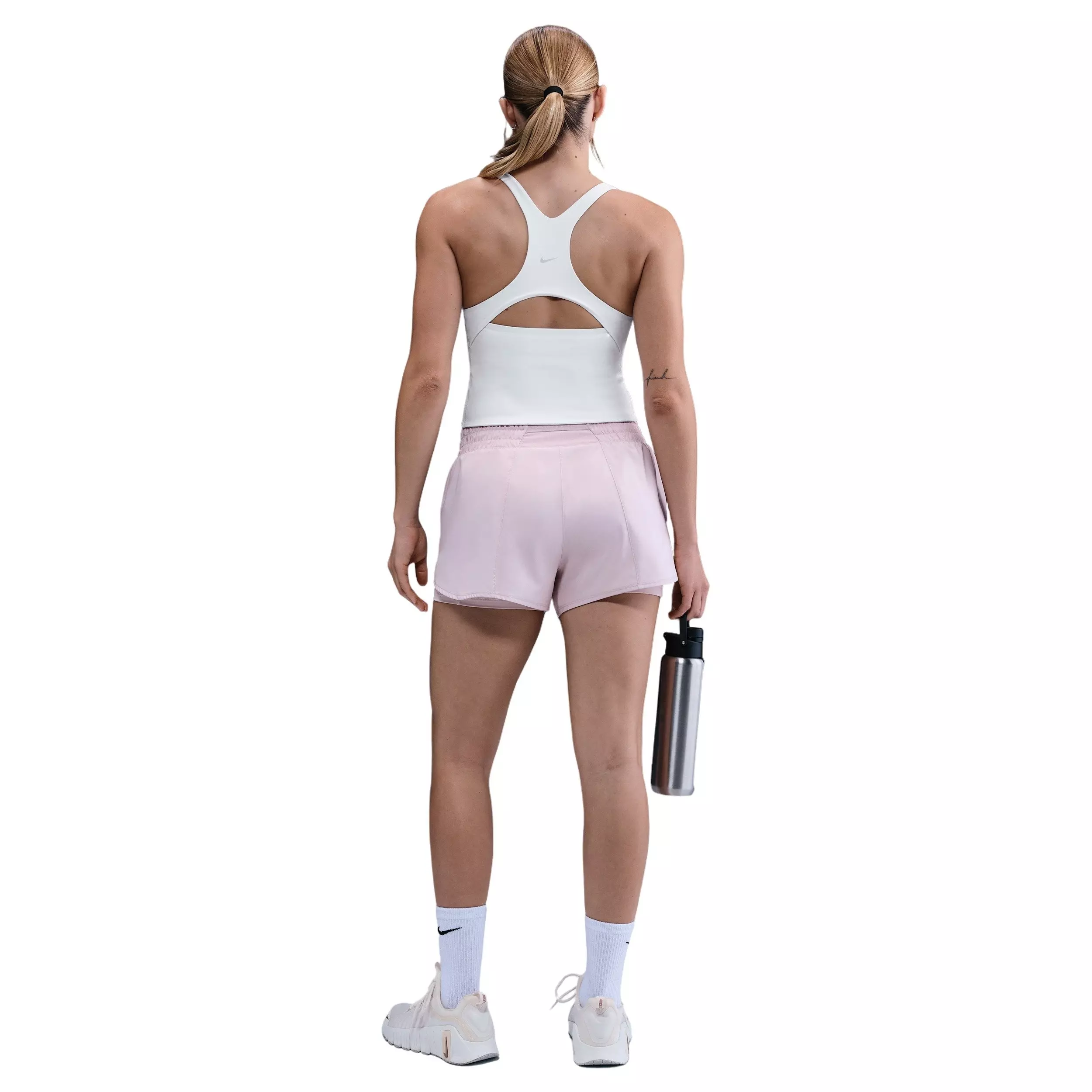 Nike Women's Zenvy Light-Support Sports Bra Tank - White - WHITE