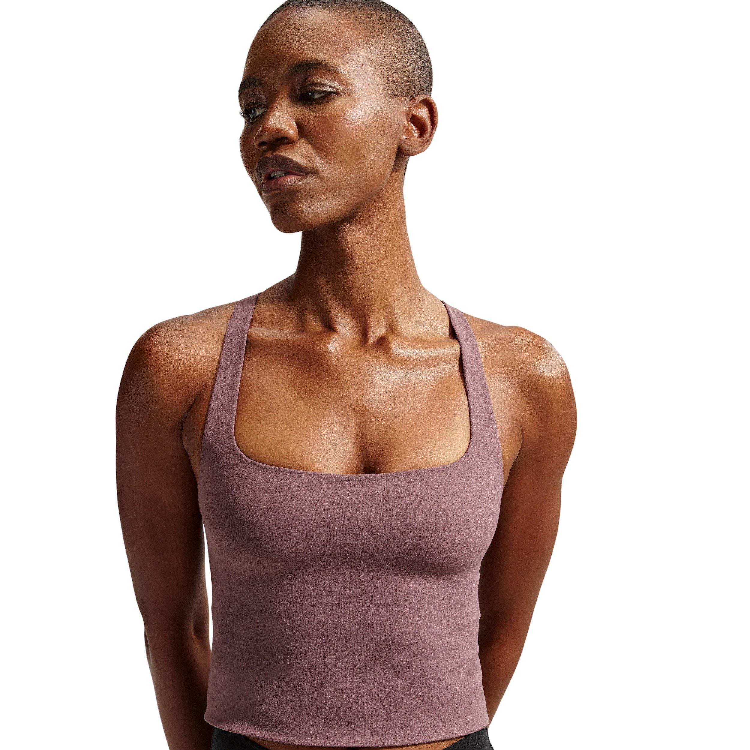 Nike Women's Zenvy Light-Support Sports Bra Tank -Tattoo Purple - TATTOO PURPLE Thumbnail View 1