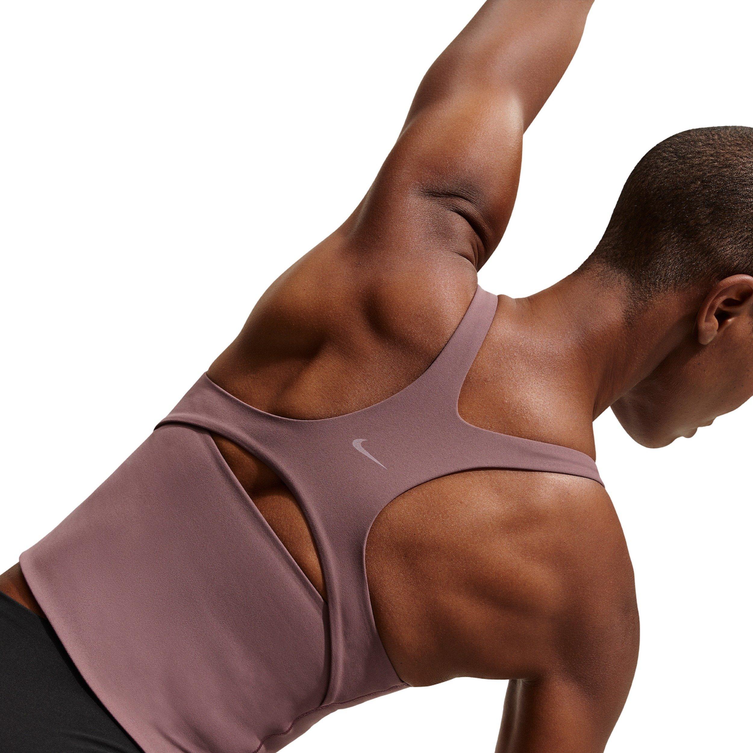 Nike Women's Zenvy Light-Support Sports Bra Tank -Tattoo Purple - TATTOO PURPLE Thumbnail View 2