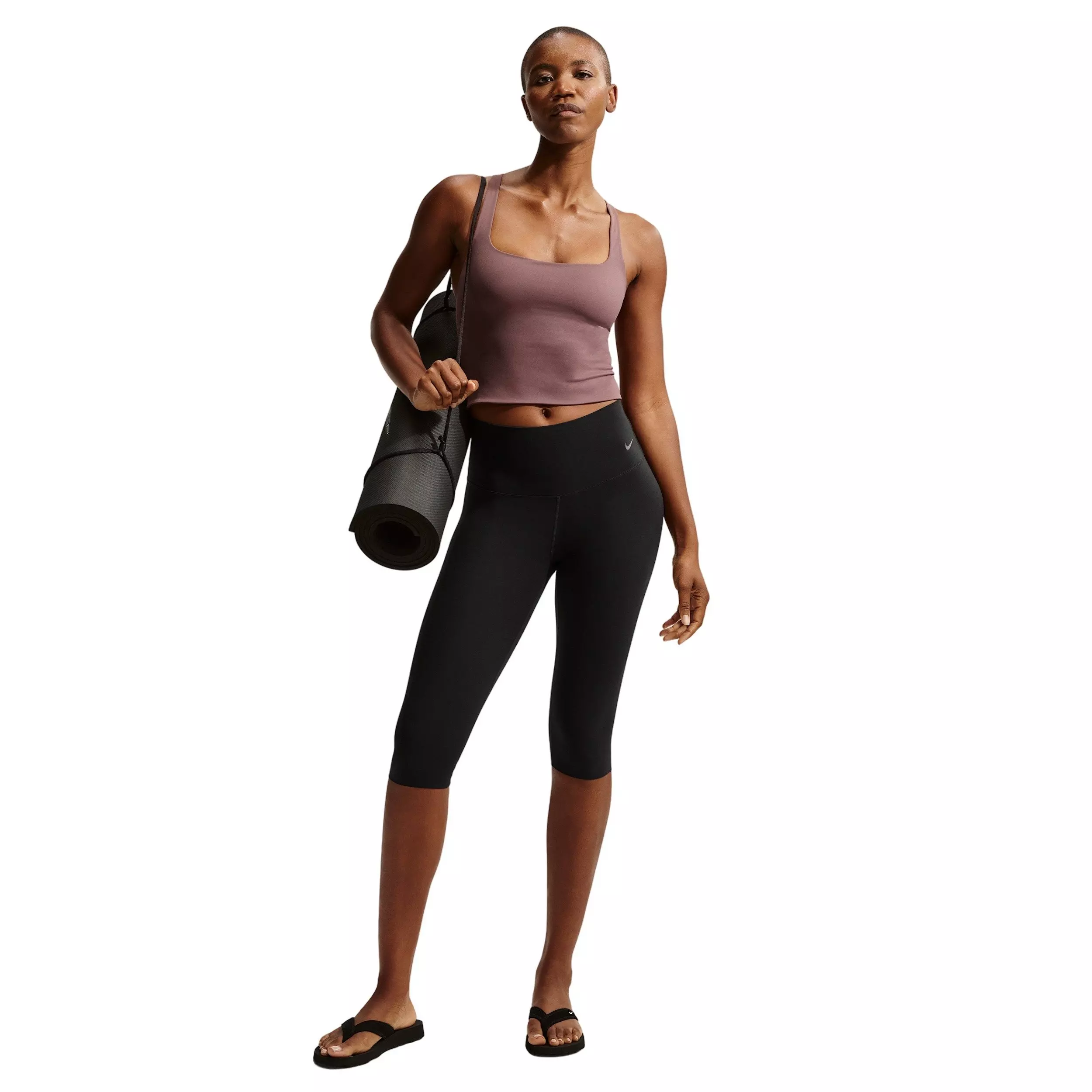 Nike Women's Zenvy Light-Support Sports Bra Tank -Tattoo Purple - TATTOO PURPLE