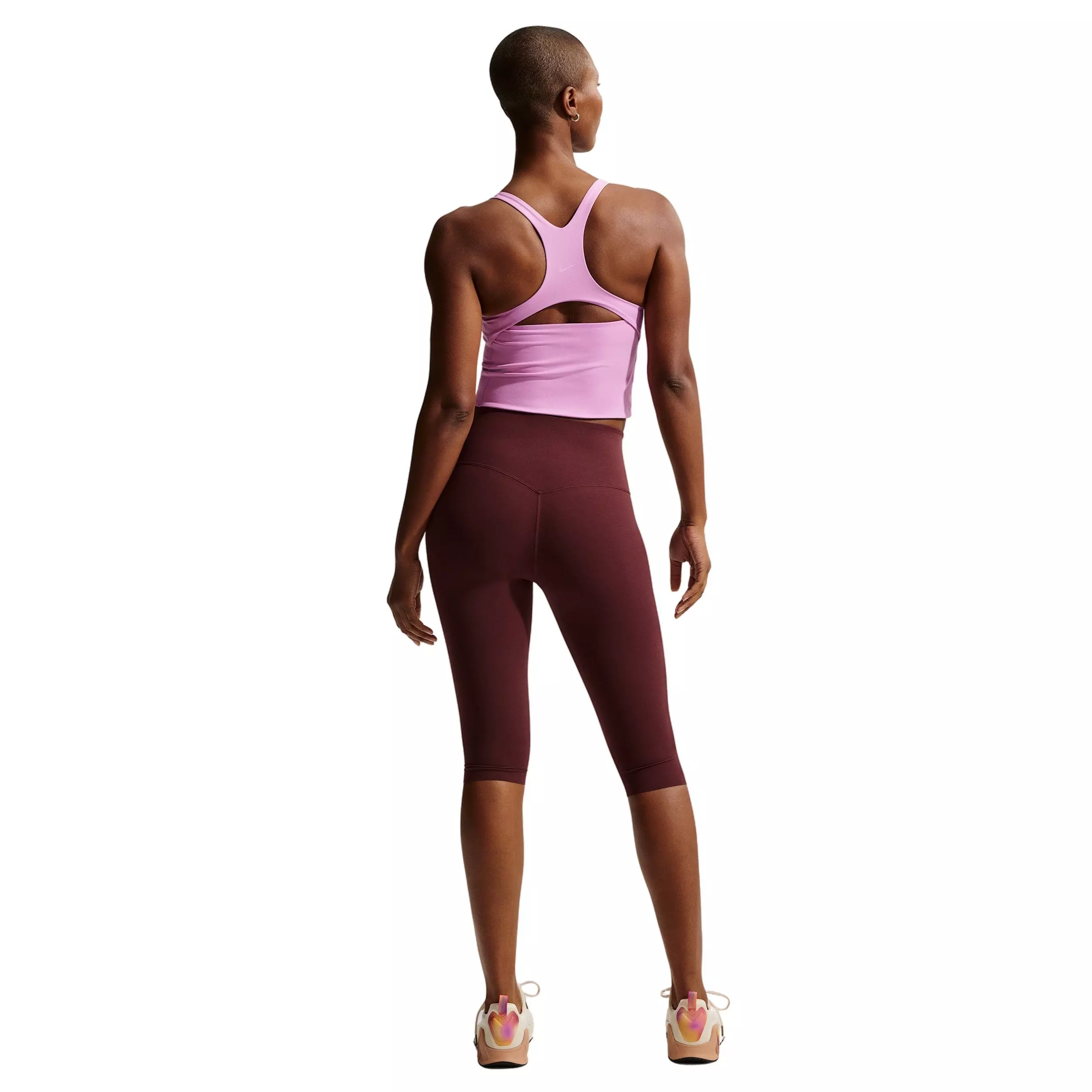 Nike Women's Zenvy Light-Support Sports Bra Tank -Lt Magenta - LT MAGENTA