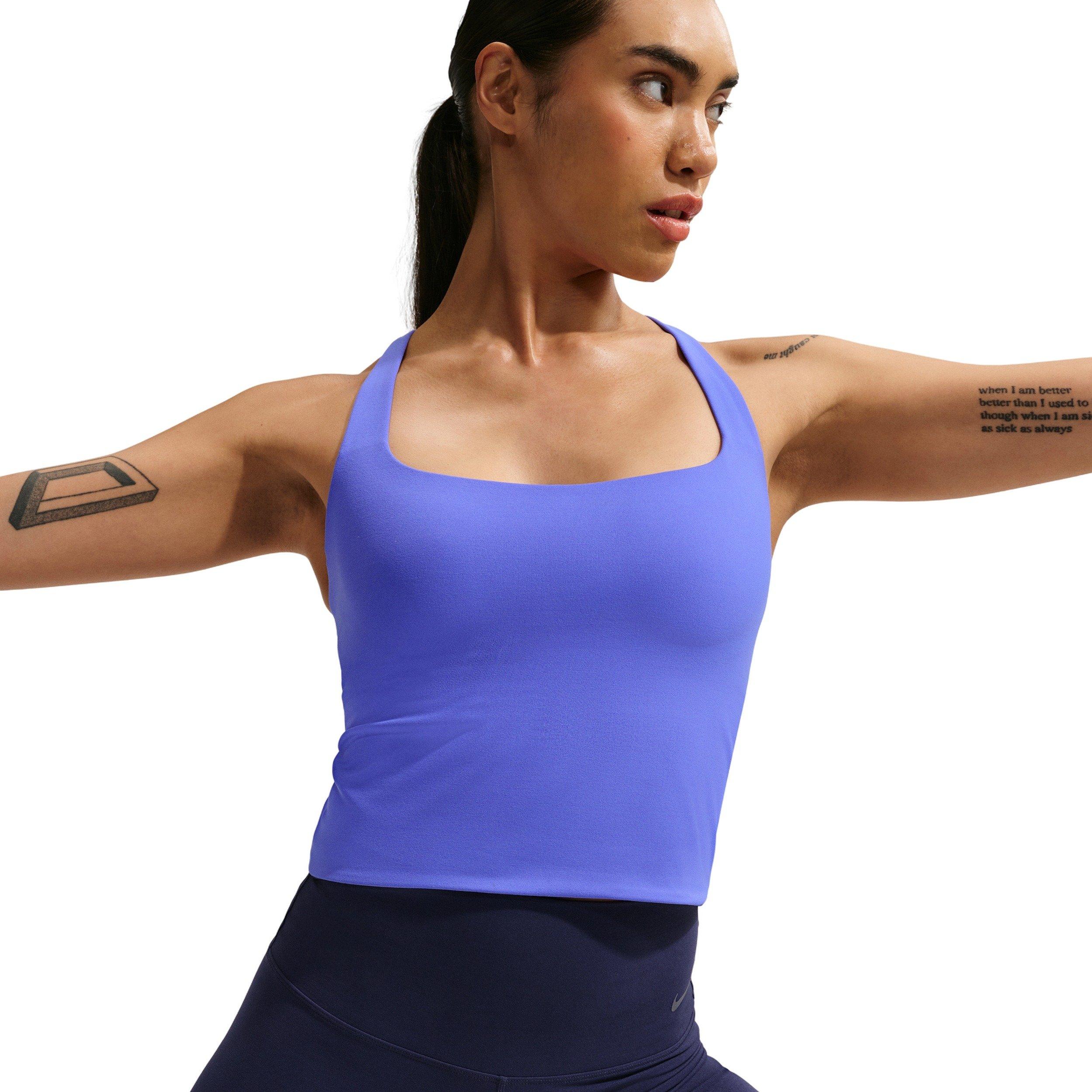 Nike Women's Zenvy Light-Support Sports Bra Tank - Sapphire - SAPPHIRE Thumbnail View 3