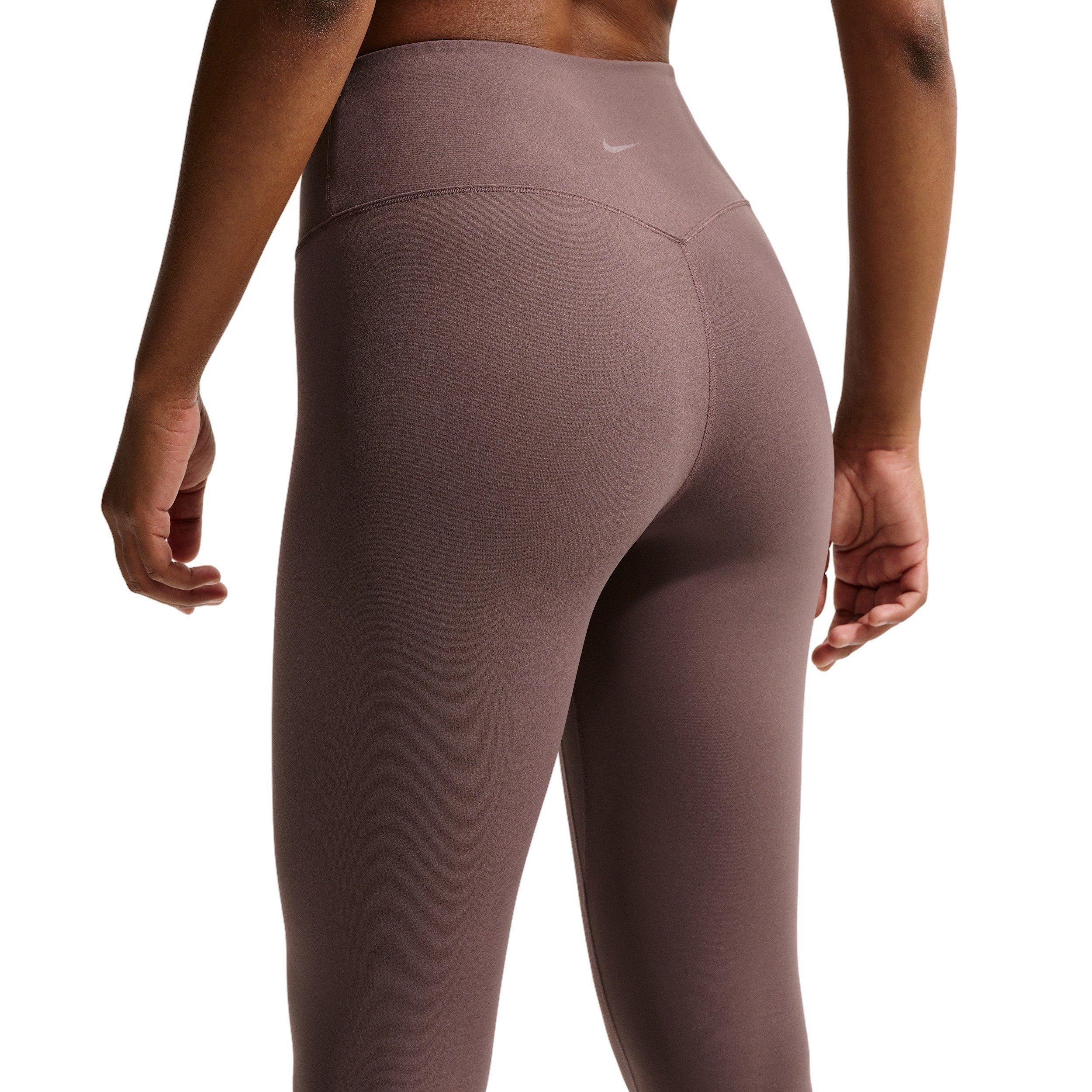 Nike Women's Zenvy 7/8 High-Waisted Leggings with No Front Seam -Tattoo Purple - TATTOO PURPLE Thumbnail View 2