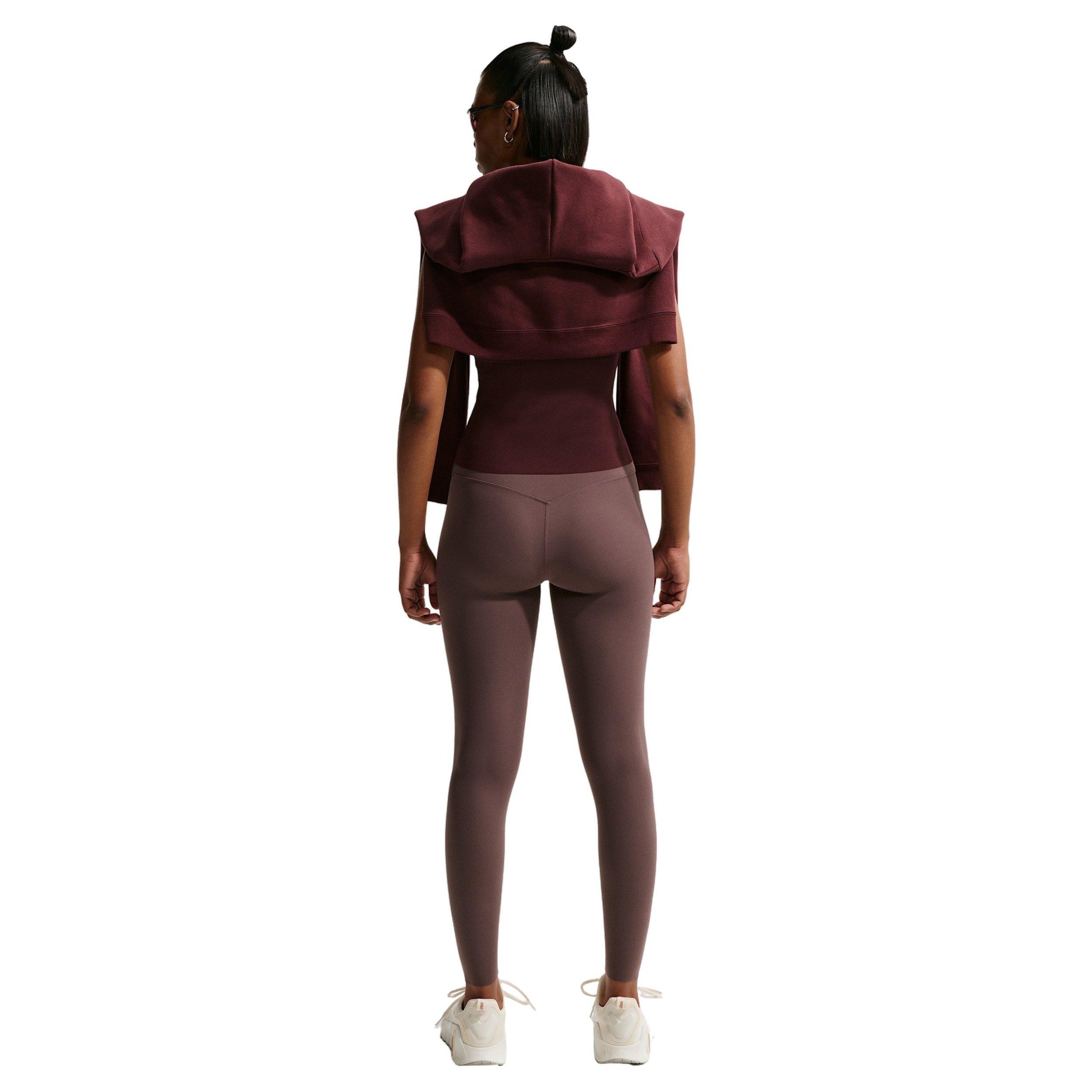 Nike Women's Zenvy 7/8 High-Waisted Leggings with No Front Seam -Tattoo Purple - TATTOO PURPLE Thumbnail View 5