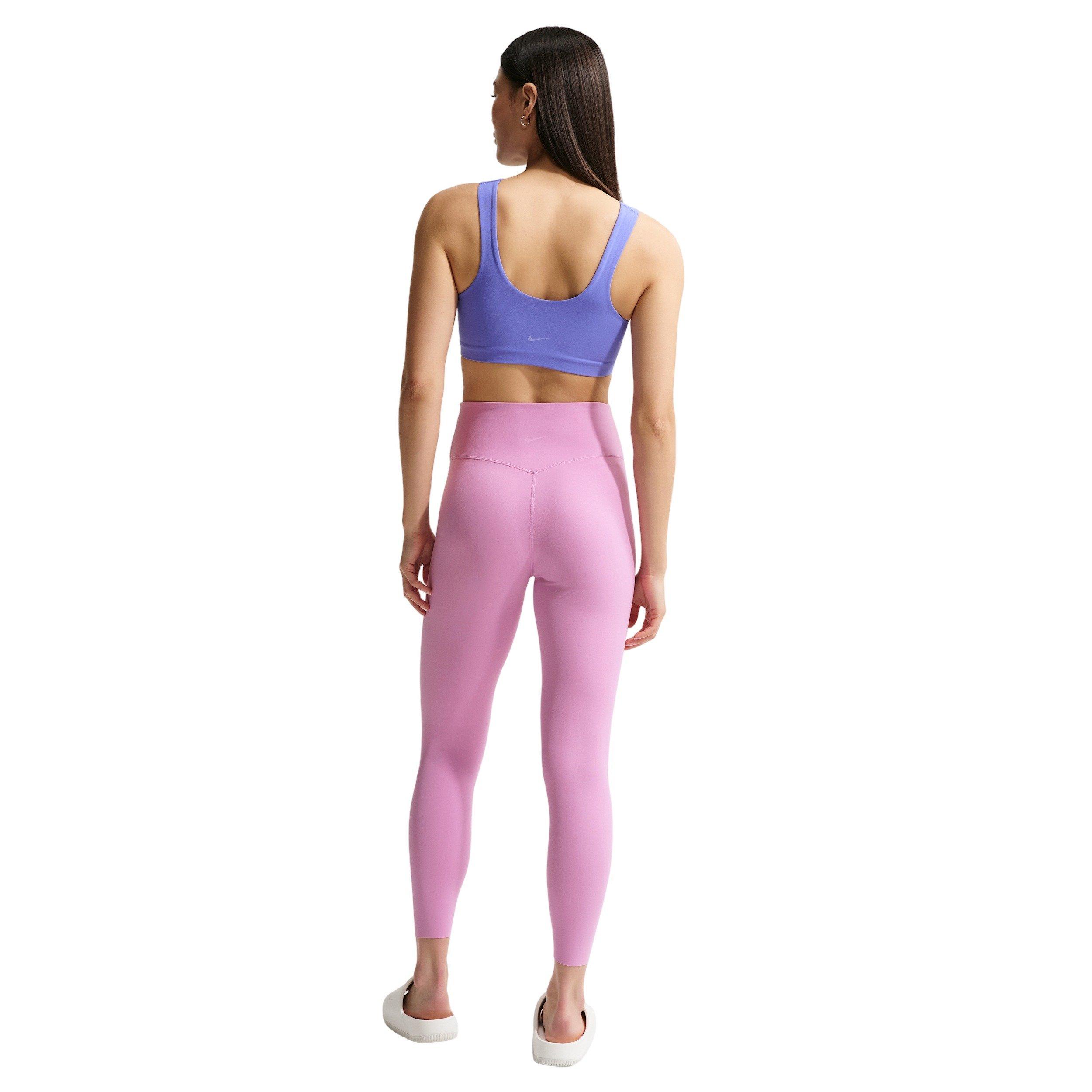 Nike Women's Zenvy 7/8 High-Waisted Leggings with No Front Seam - Lt Magenta - LT MAGENTA Thumbnail View 5