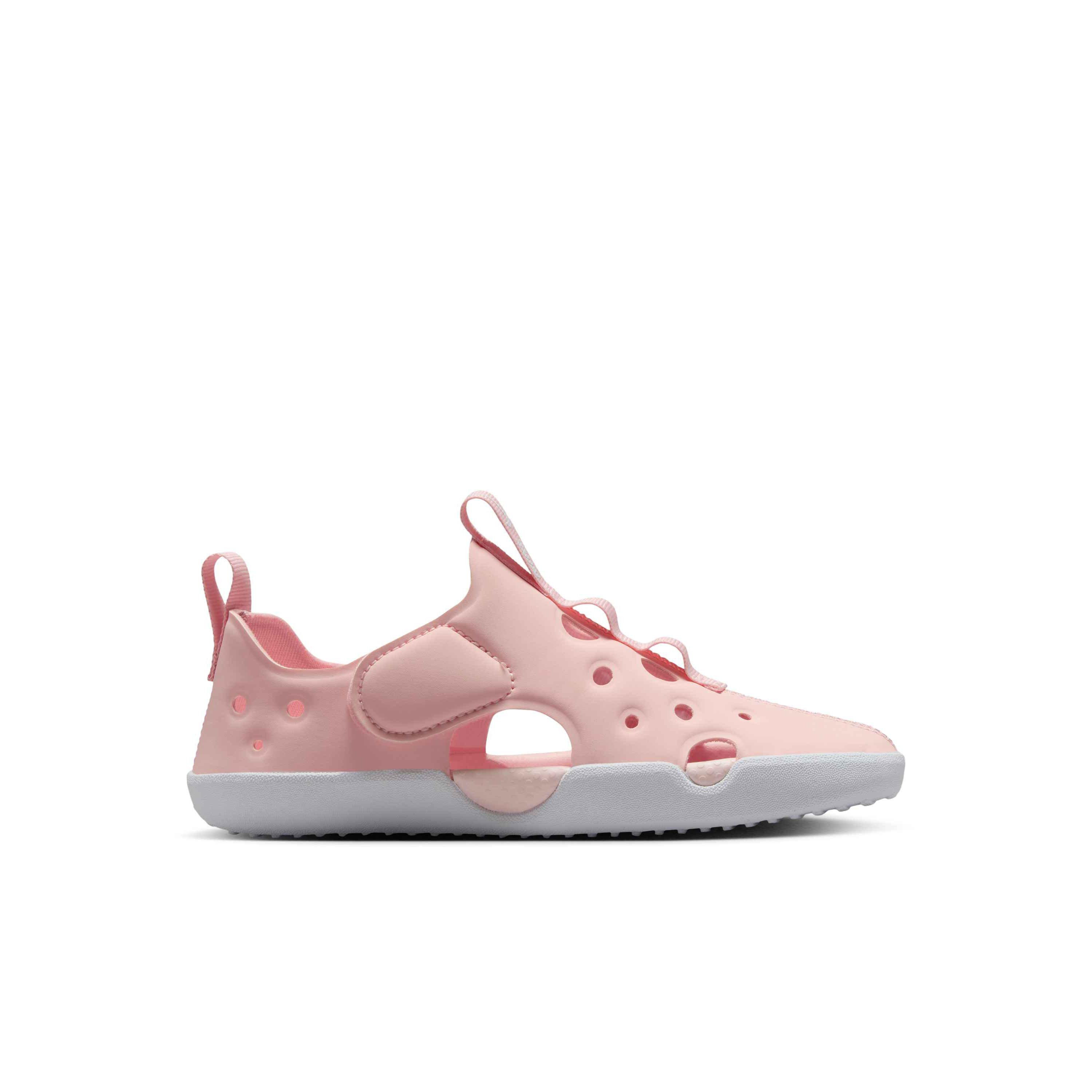 Nike Sunray Protect 4 Preschool Girls' "Echo Pink/White" Sandal