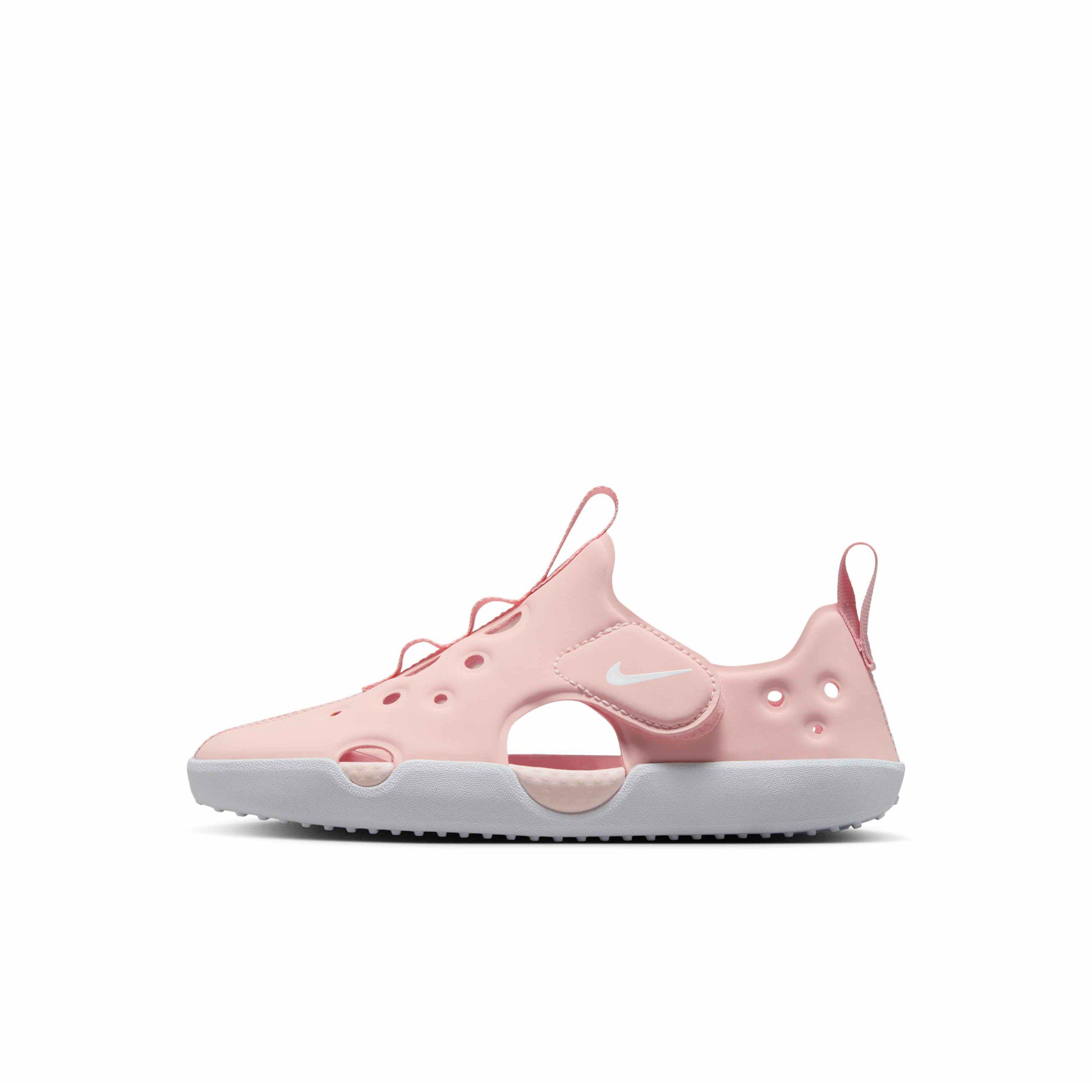 Nike Sunray Protect 4 Preschool Girls' "Echo Pink/White" Sandal