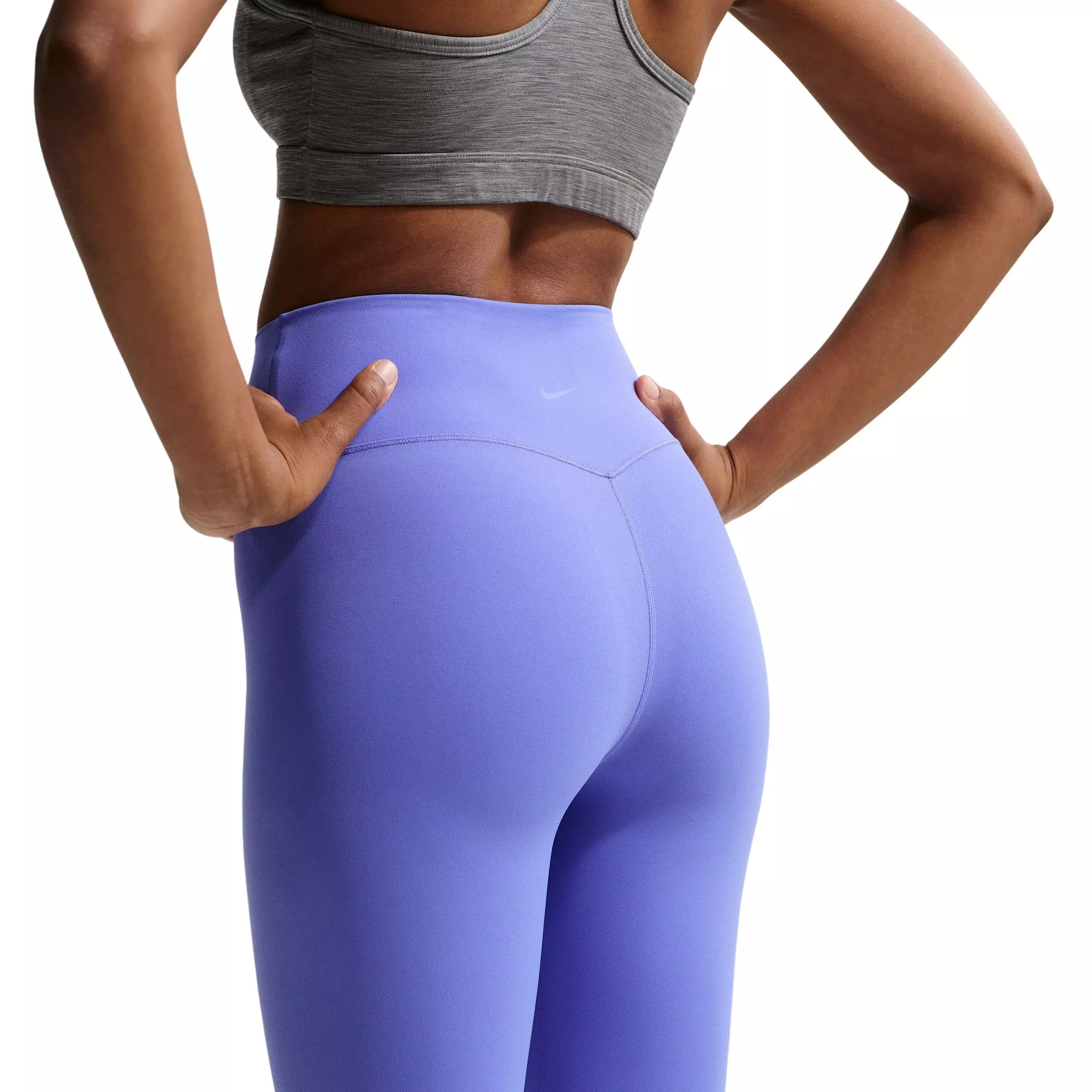 Nike Women's Zenvy 7/8 High-Waisted Leggings with No Front Seam -Sapphire - SAPPHIRE