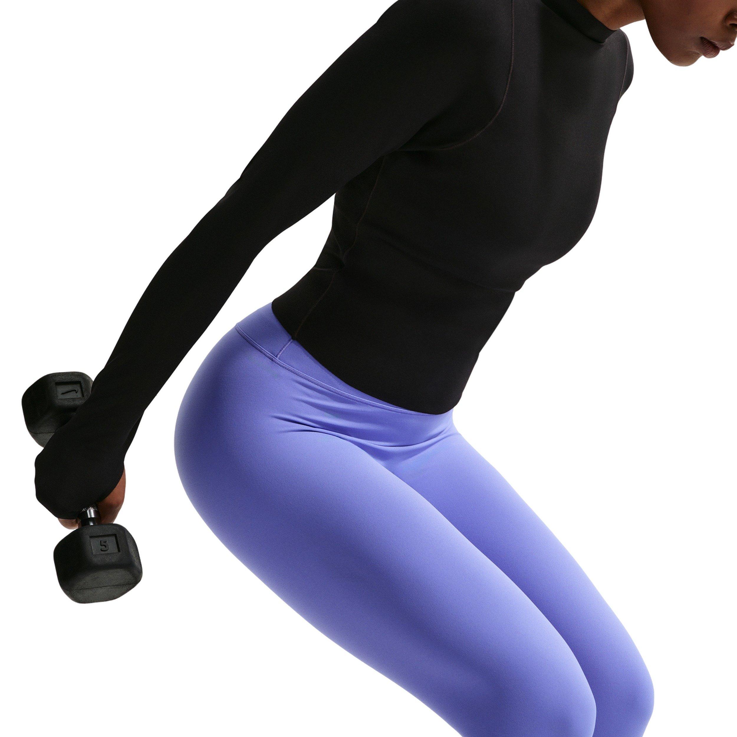 Nike Women's Zenvy 7/8 High-Waisted Leggings with No Front Seam - Sapphire - SAPPHIRE Thumbnail View 3