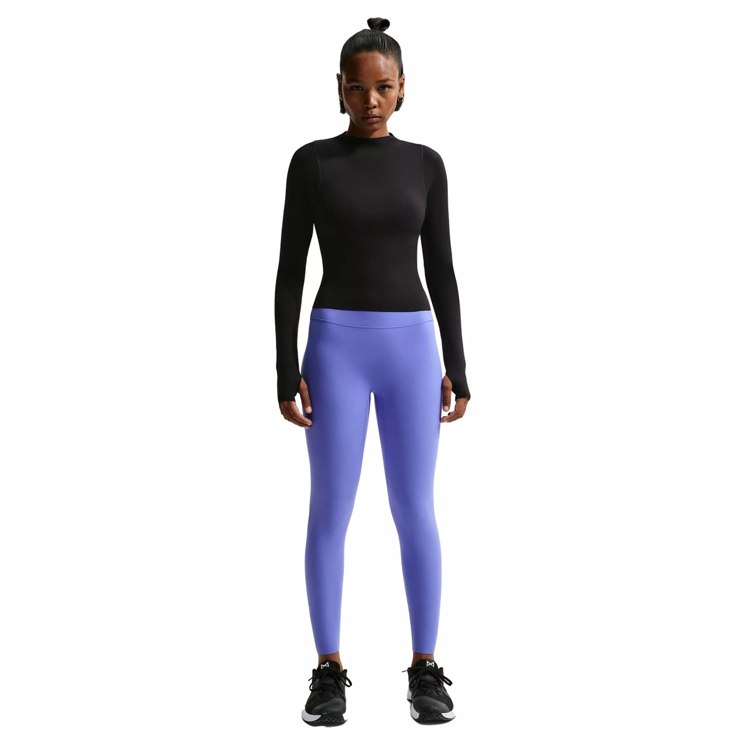 Nike Women's Zenvy 7/8 High-Waisted Leggings with No Front Seam - Sapphire - SAPPHIRE