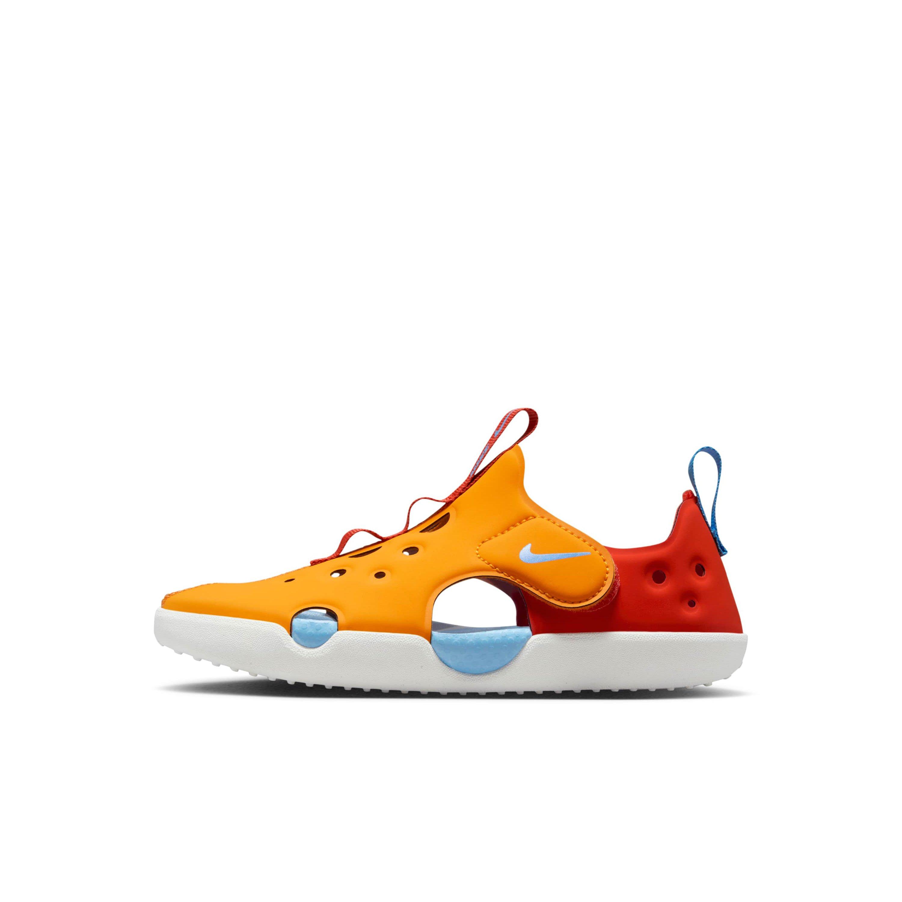 Nike Sunray Protect 4 Preschool Boys' "Orange Peel/Picante Red/University Blue" Sandal