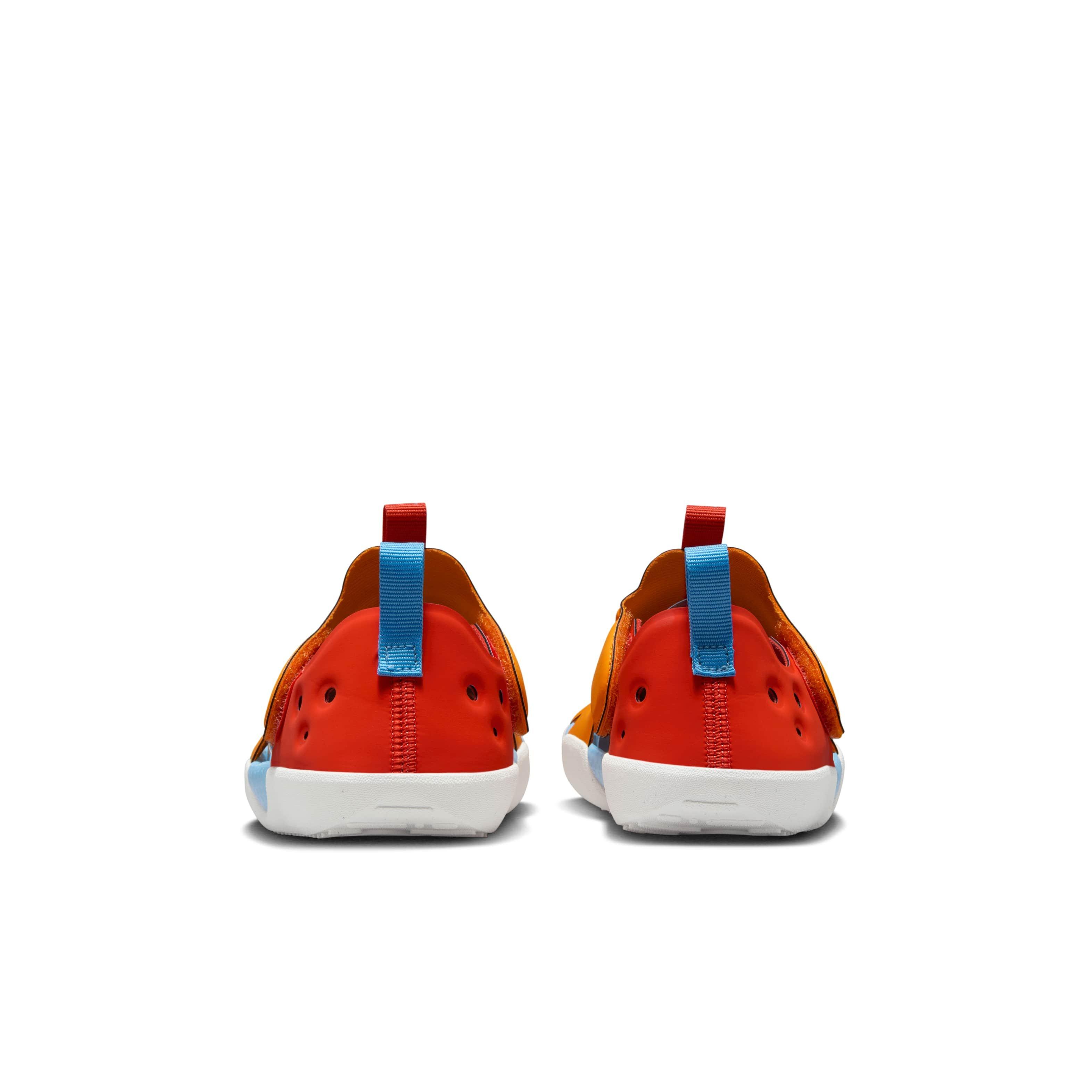 Nike Sunray Protect 4 Preschool Boys' "Orange Peel/Picante Red/University Blue" Sandal
