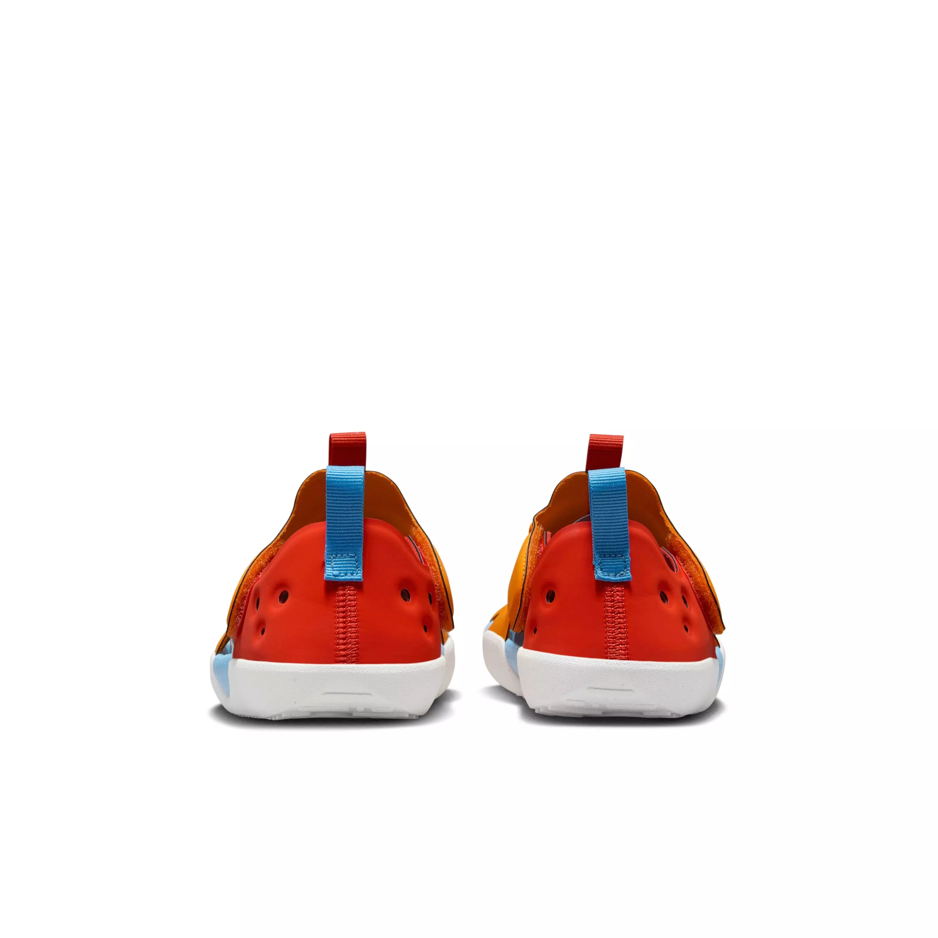 Nike Sunray Protect 4 "Orange Peel/Picante Red/University Blue" Preschool Boys' Sandal - ORANGE/RED/BLUE