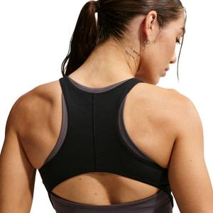 Nike Women's One Medium-Support Padded Sports Bra -Black/Grey