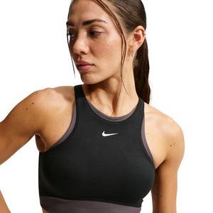 Nike Women's One Medium-Support Padded Sports Bra -Black/Grey