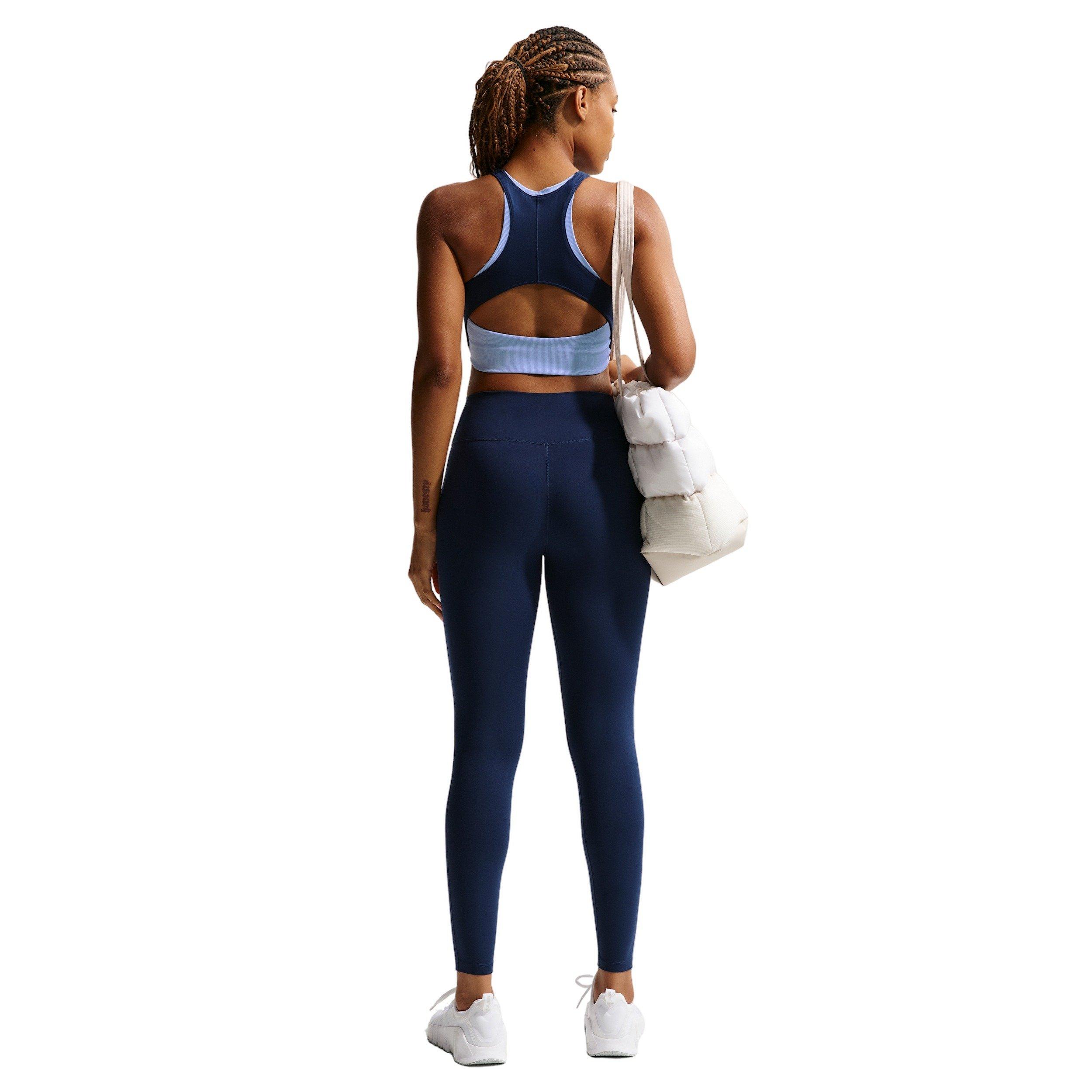 Nike Women's One Medium-Support Padded Sports Bra - Navy/Blue - NAVY/BLUE Thumbnail View 5