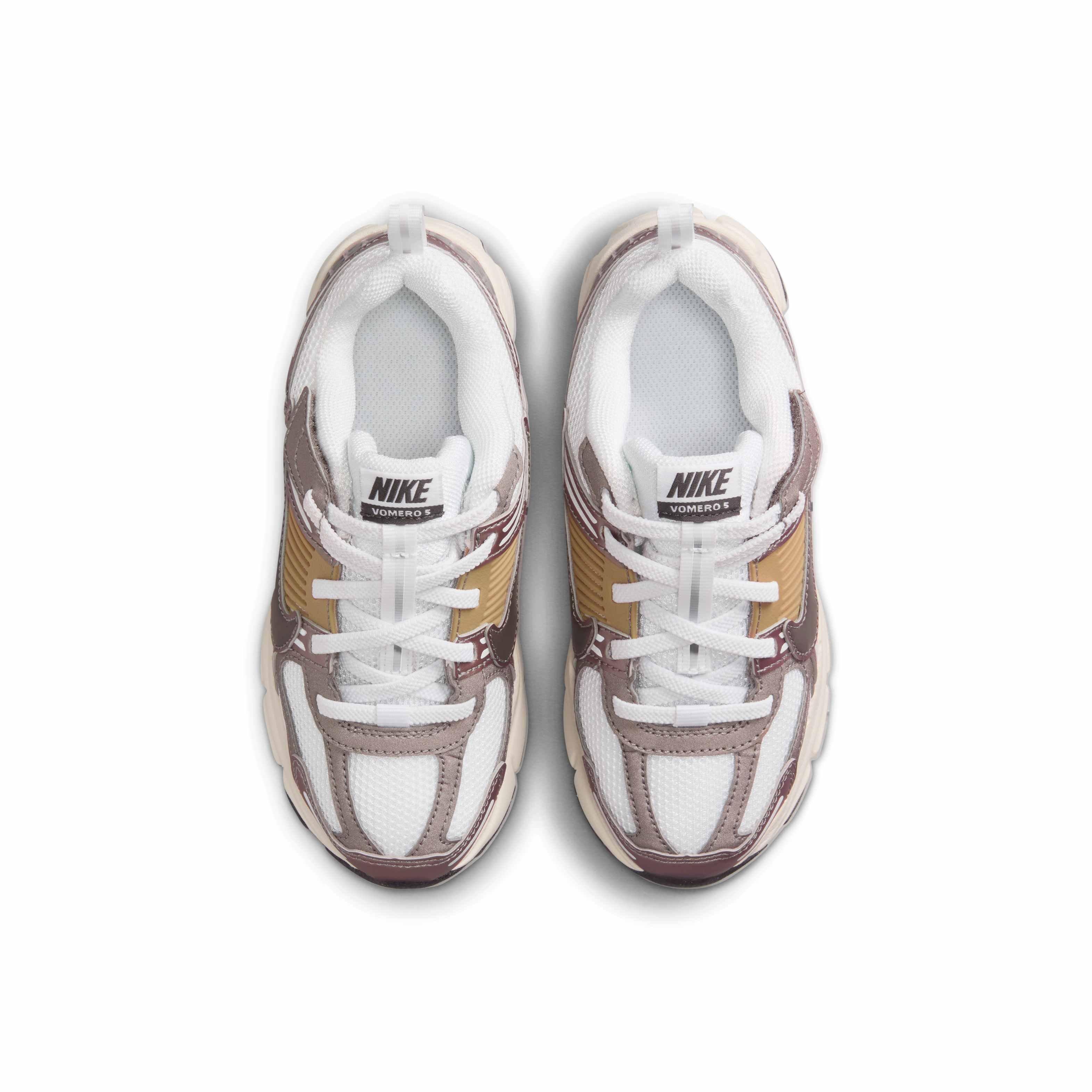Nike Vomero 5 Preschool Boys' "Metallic Pewter/Parachute Beige/White/Medium Ash" Shoe