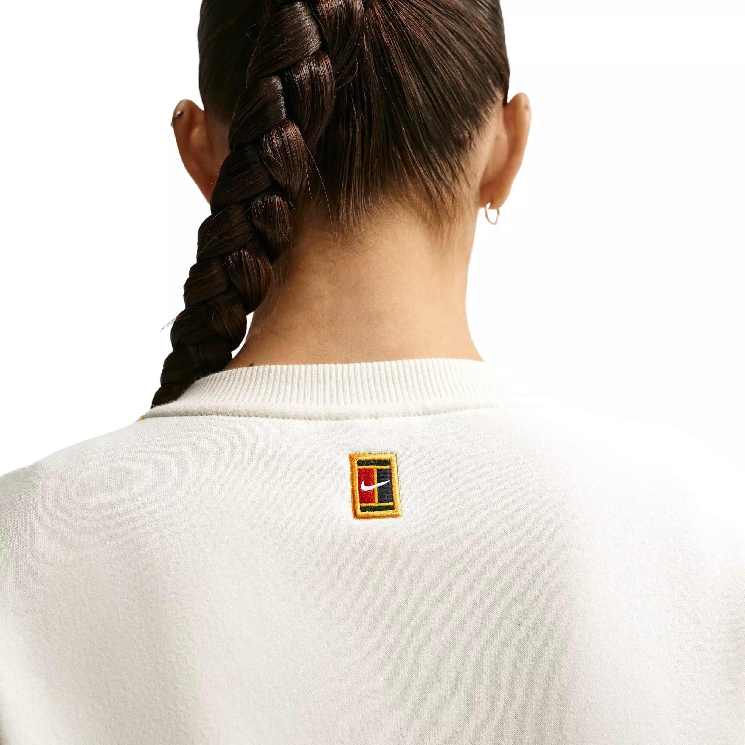 Nike Women's Court Collection Crew-Neck Tennis Top - White - WHITE