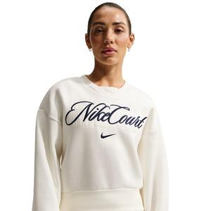 Nike Women's Court Collection Crew-Neck Tennis Top -White