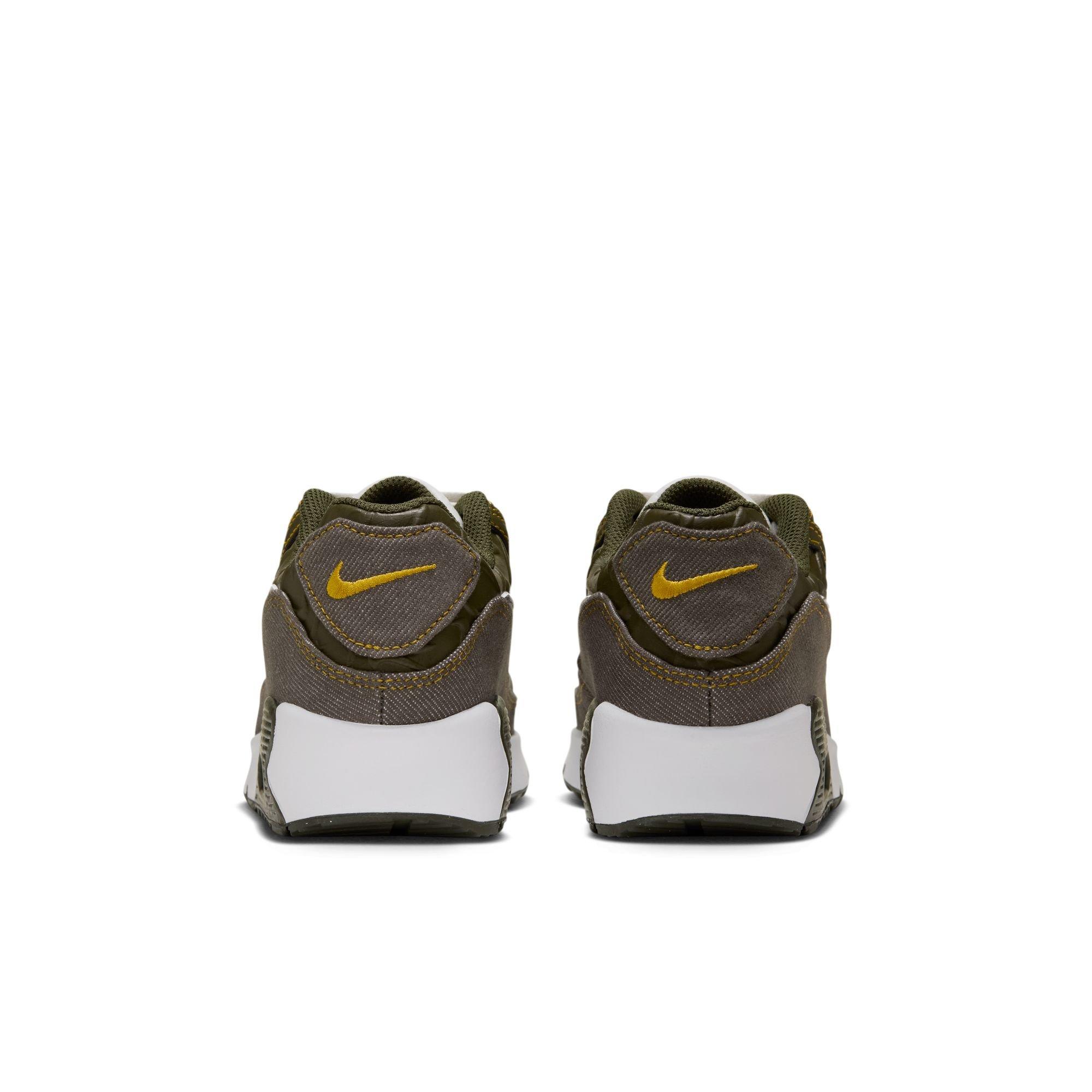 Nike Air Max 90 "Cargo Khaki" Grade School Kids' Shoe - CARGO KHAKI/SUMMIT WHITE/YELLOW OCHRE