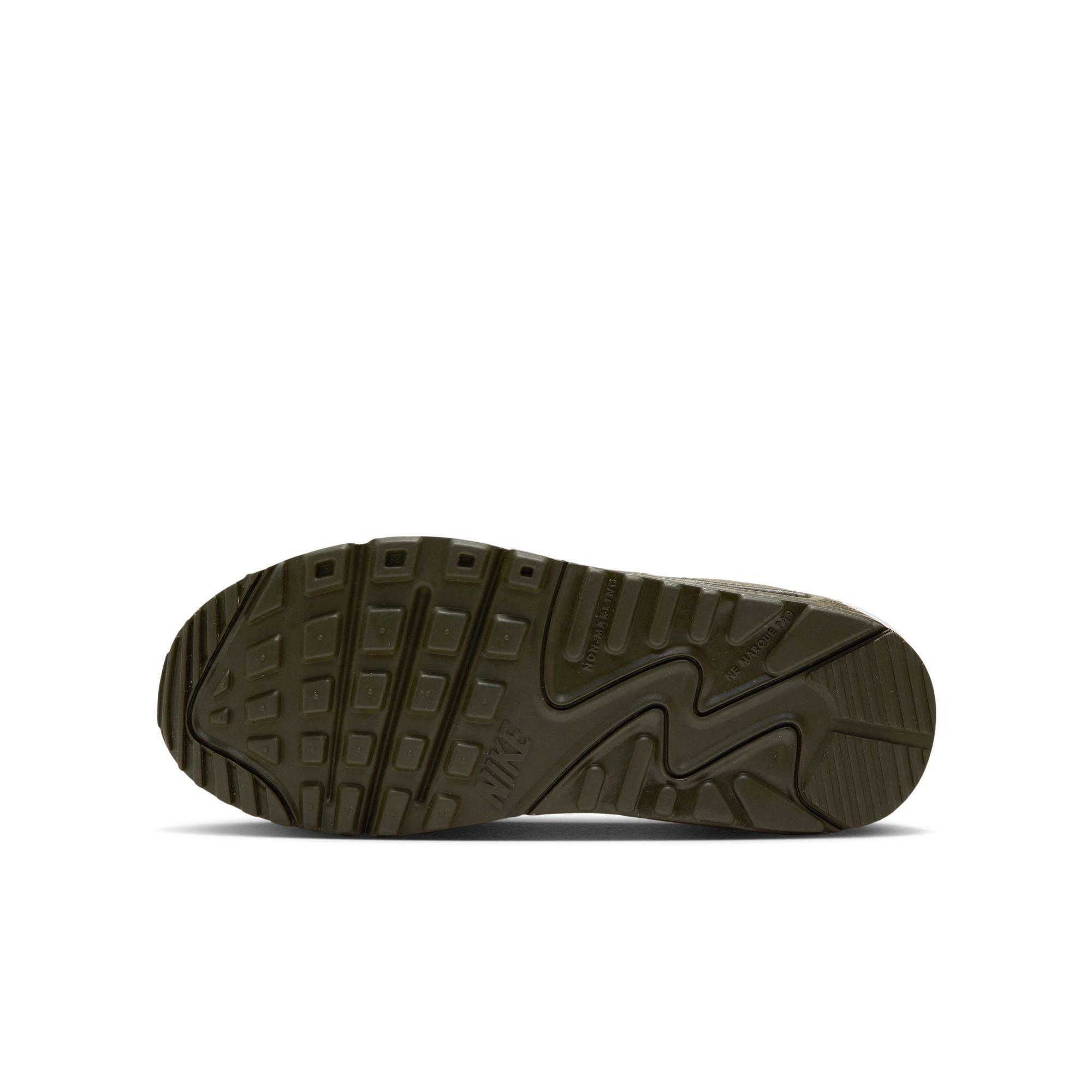 Nike Air Max 90 "Cargo Khaki" Grade School Kids' Shoe - CARGO KHAKI/SUMMIT WHITE/YELLOW OCHRE