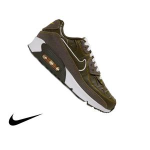 Nike Air Max 90 "Cargo Khaki" Grade School Kids' Shoe - CARGO KHAKI/SUMMIT WHITE/YELLOW OCHRE