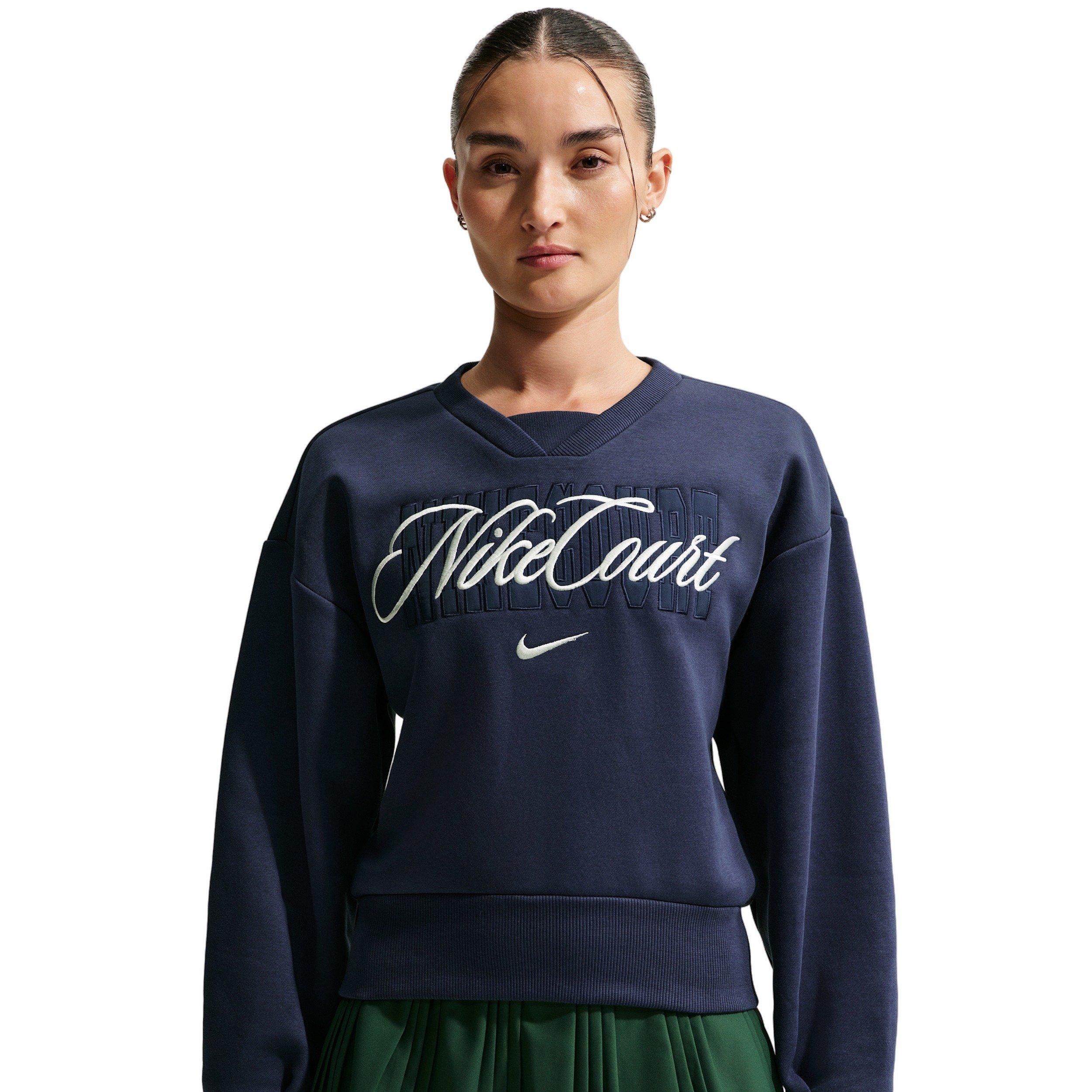 Nike Women's Court Collection Crew-Neck Tennis Top -Navy - NAVY Thumbnail View 1