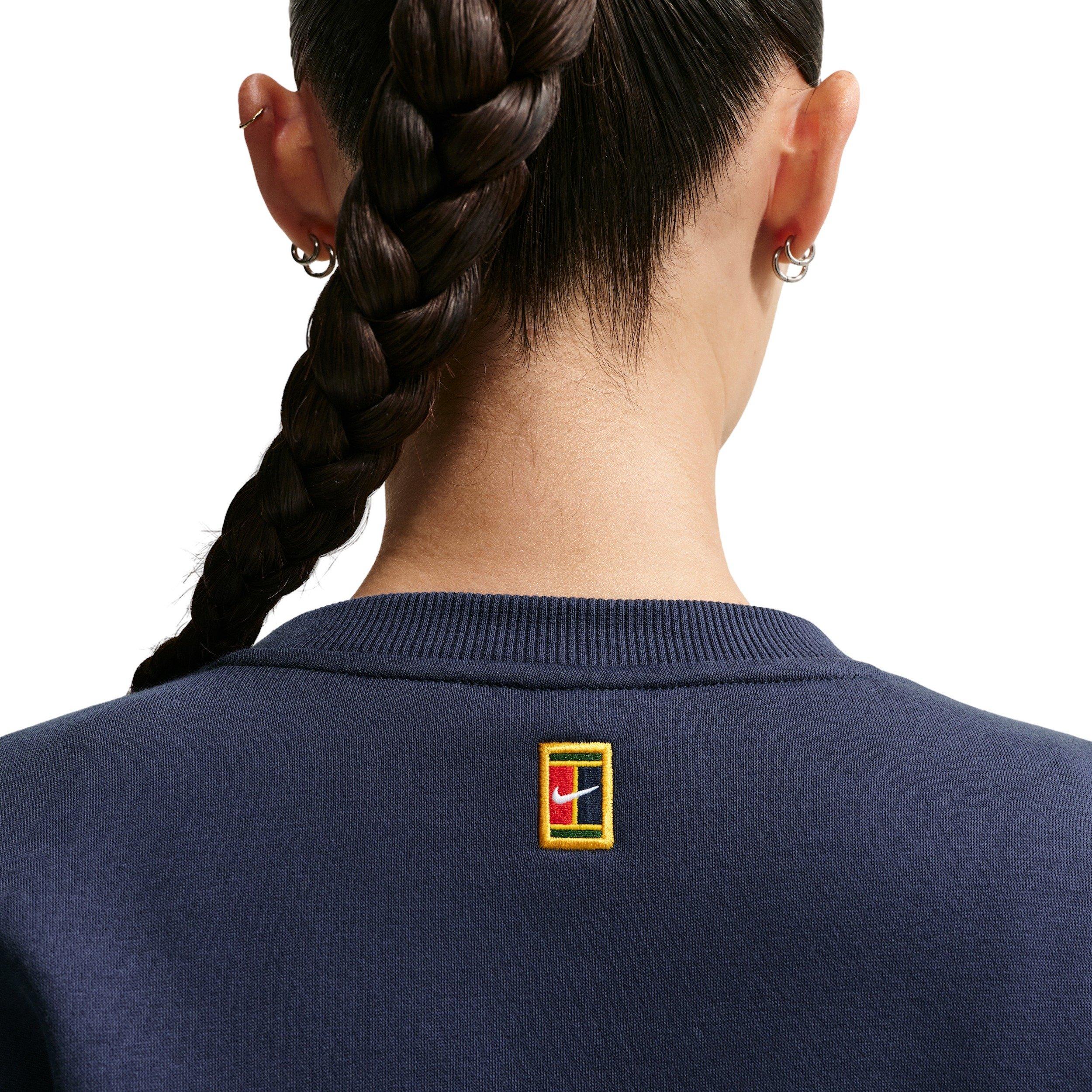 Nike Women's Court Collection Crew-Neck Tennis Top -Navy - NAVY Thumbnail View 2