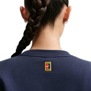 Nike Women's Court Collection Crew-Neck Tennis Top -Navy