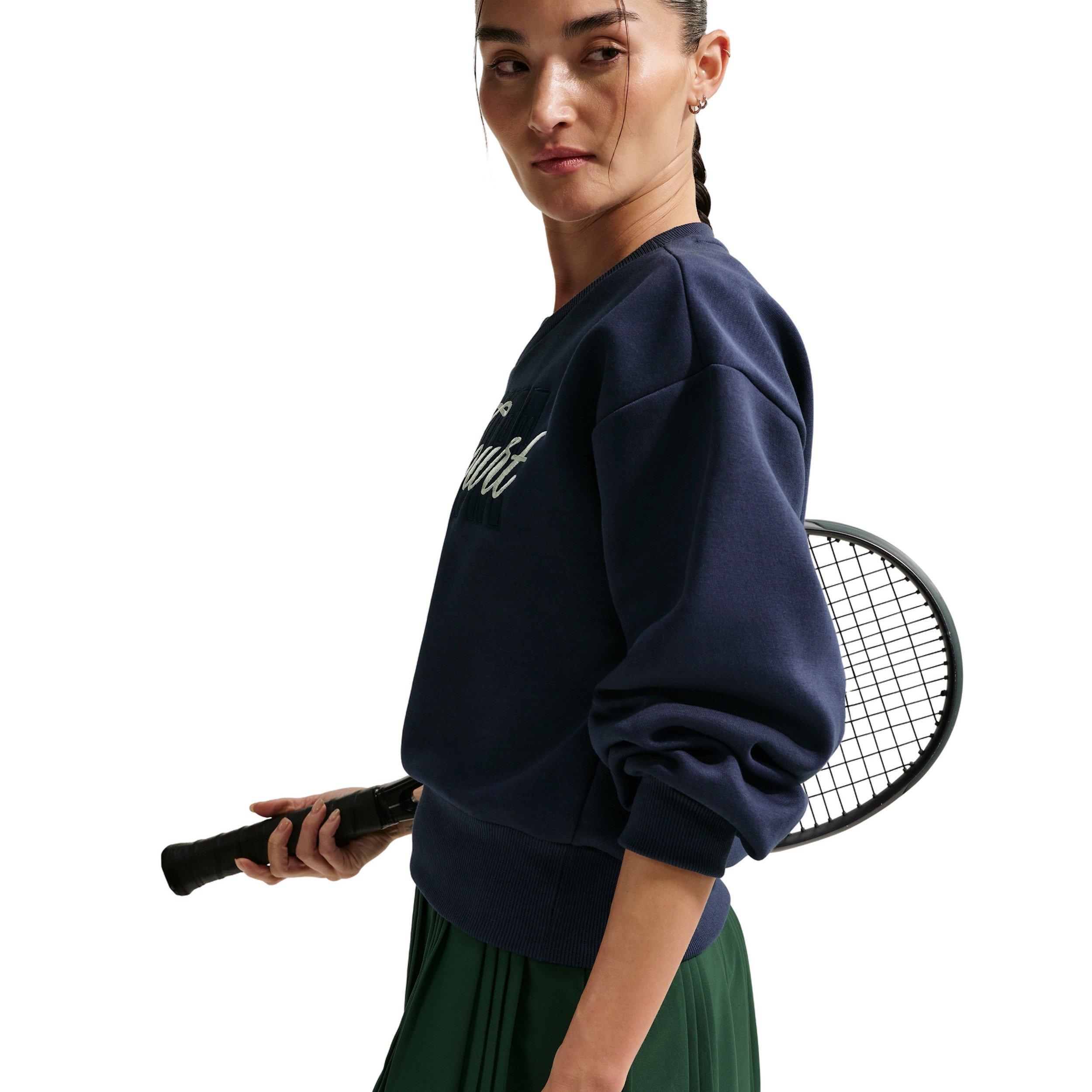 Nike Women's Court Collection Crew-Neck Tennis Top - Navy - NAVY Thumbnail View 3