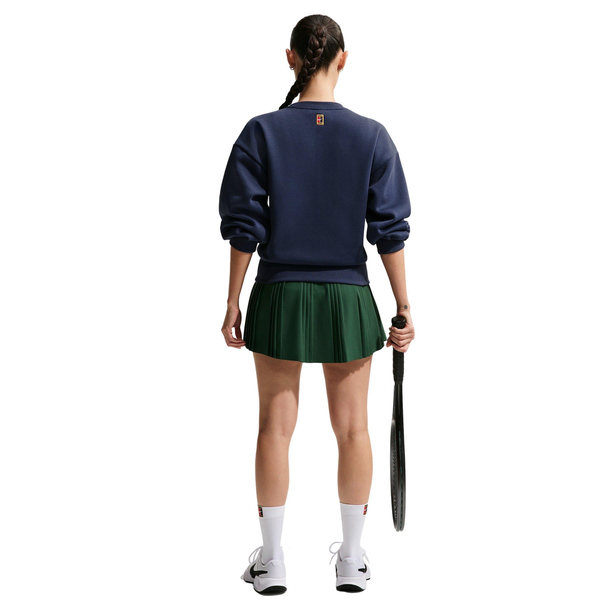 Nike Women's Court Collection Crew-Neck Tennis Top - Navy - NAVY Thumbnail View 5