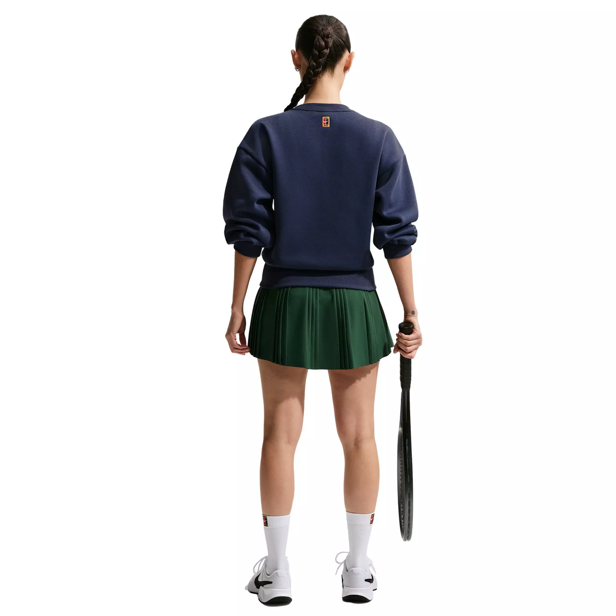 Nike Women's Court Collection Crew-Neck Tennis Top - Navy - NAVY